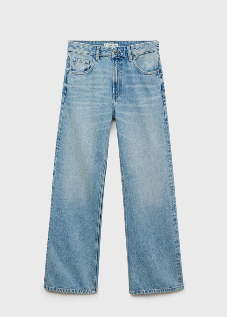 Miami medium-rise straight-fit jeans — Light Blue
