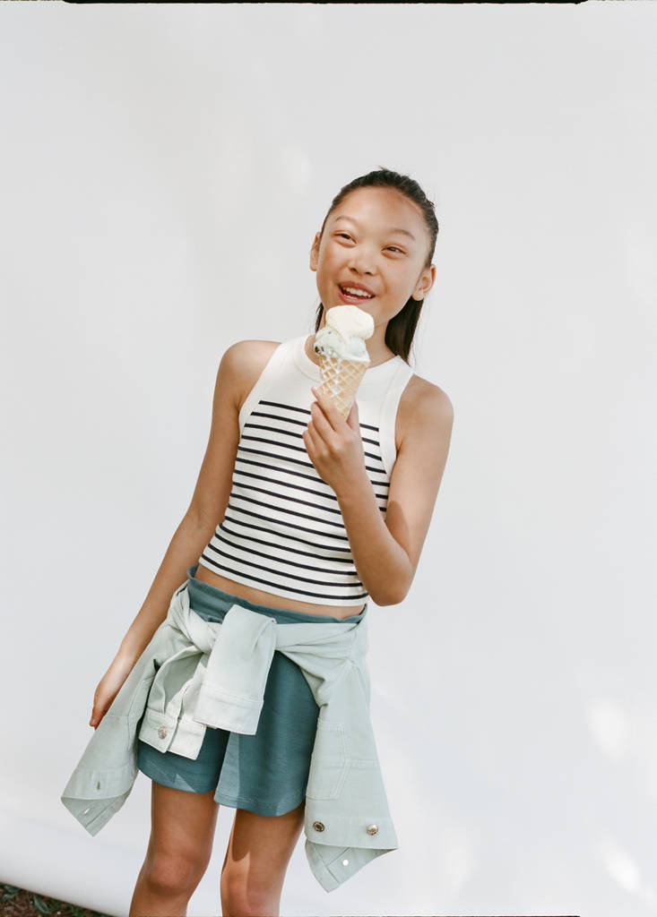 Striped top — Off White