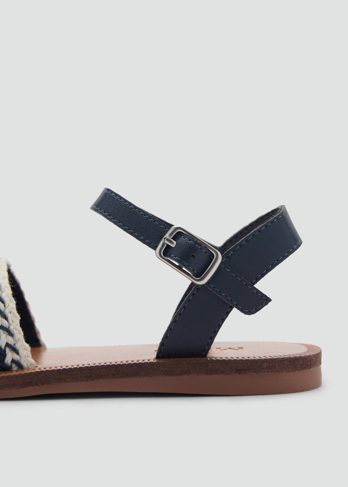 Sandals with braided strap — Blue