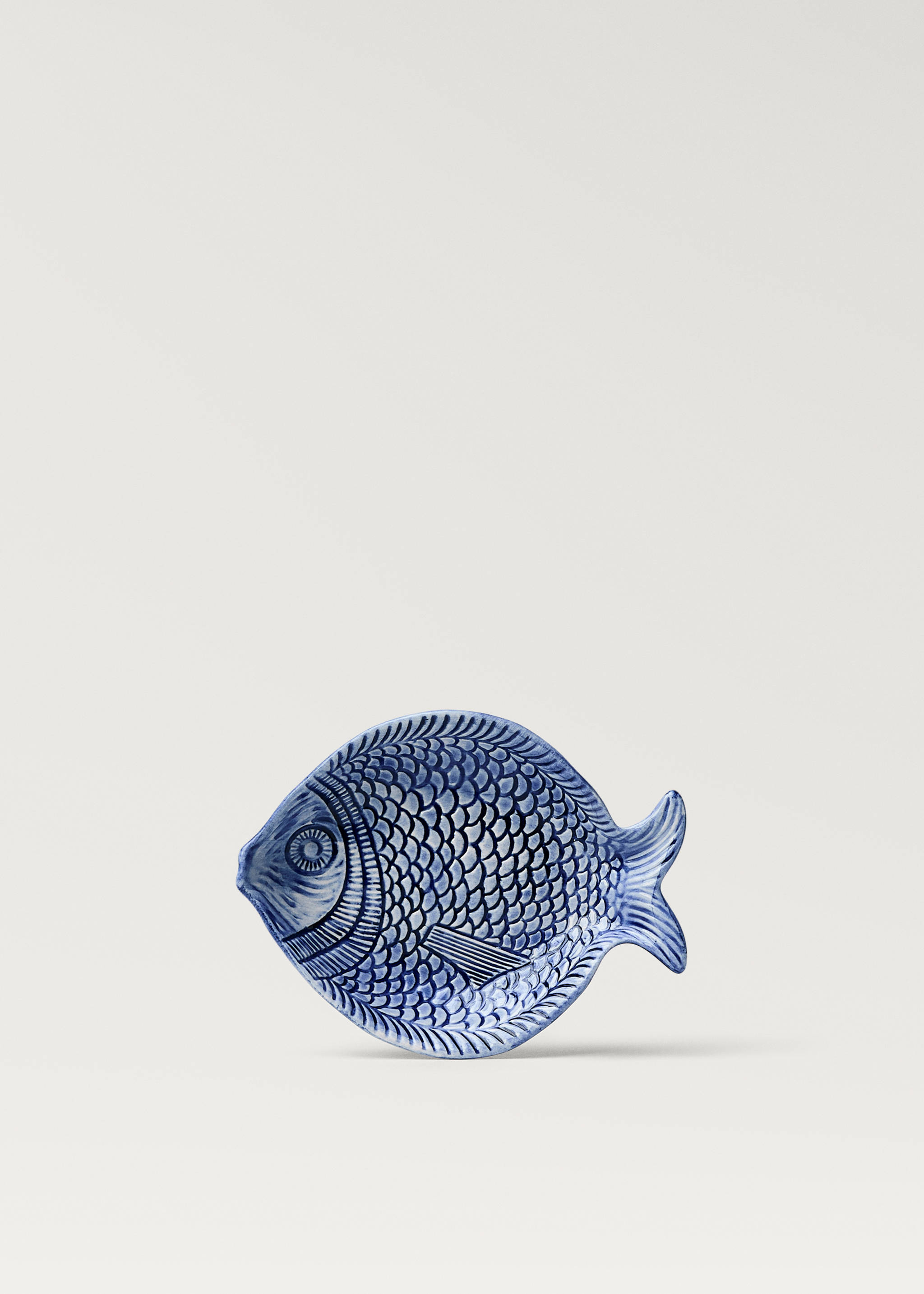 Mały półmisek z kamionki z wypukłym wzorem - Artykuł bez modela/modelki