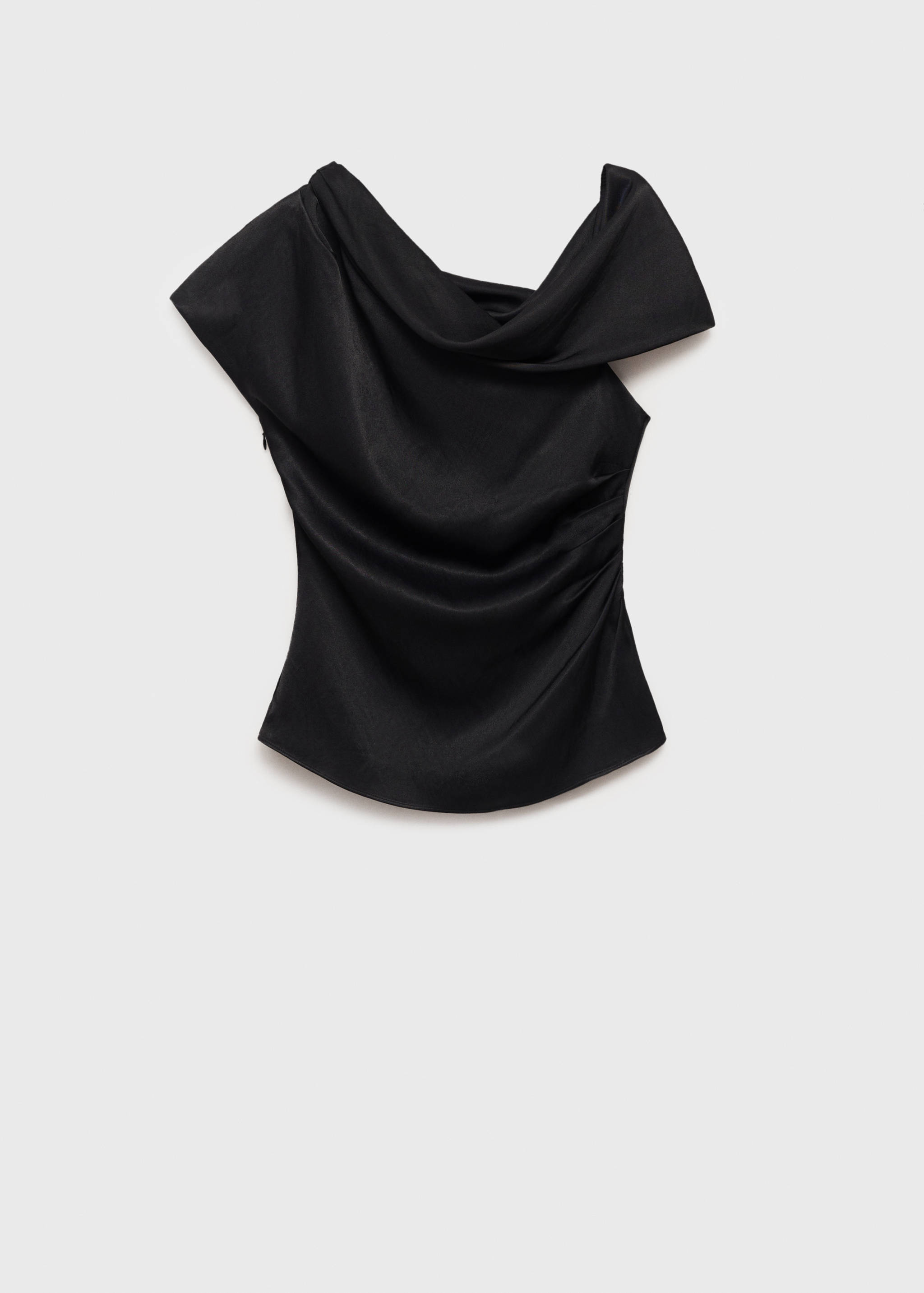 Blusa drapeada manga corta - Artículo sin modelo