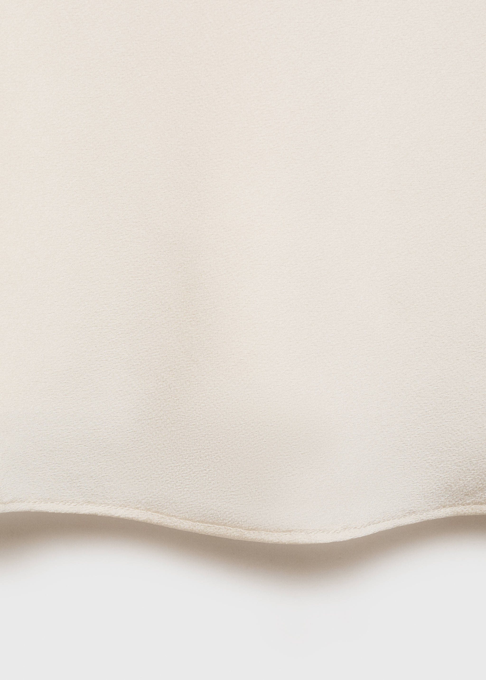 Top satinado escote drapeado - Detalle del artículo 0