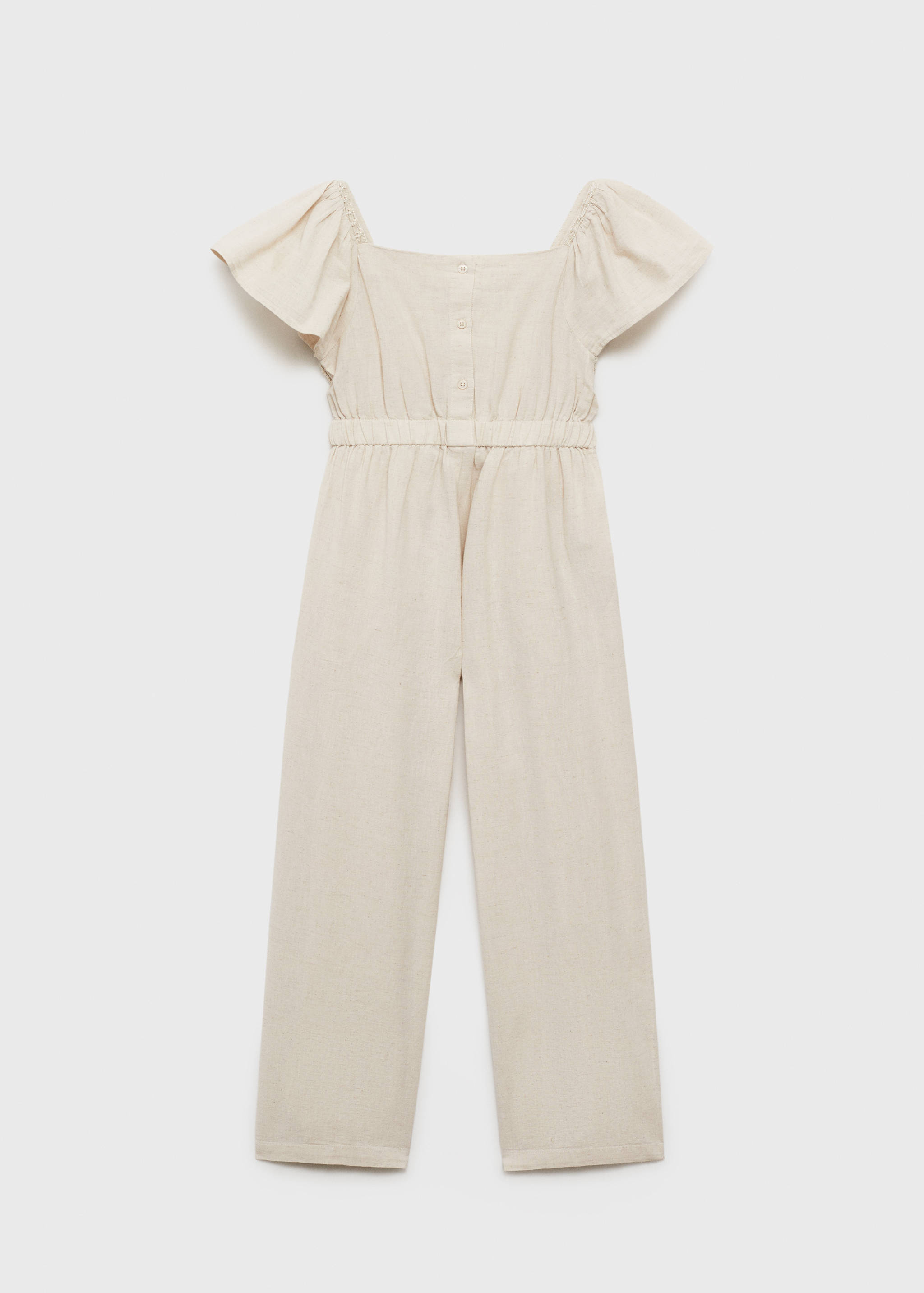 Jumpsuit with crochet detail - Reverse of the article