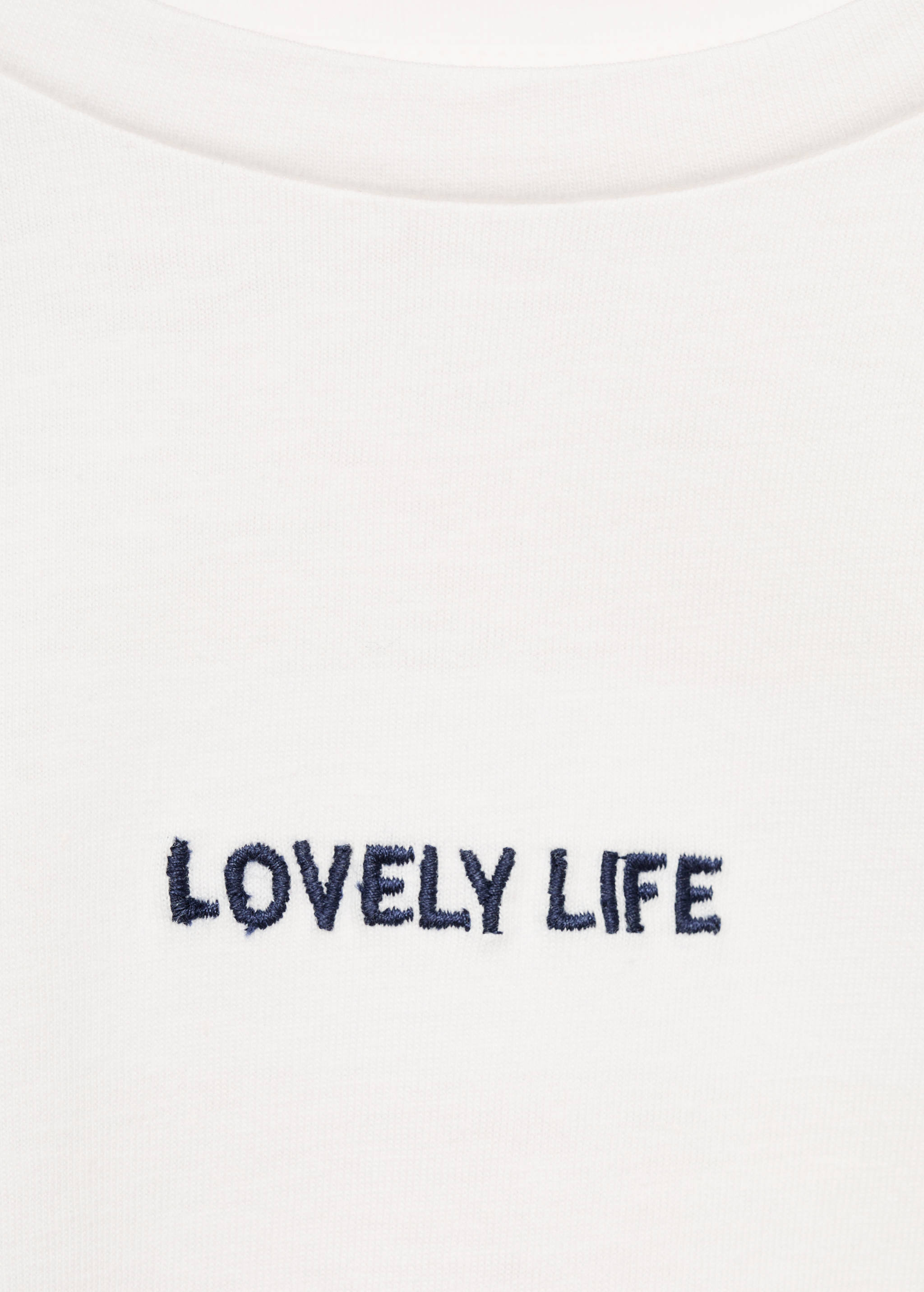 T-shirt with message and pleated shoulders - Details of the article 8