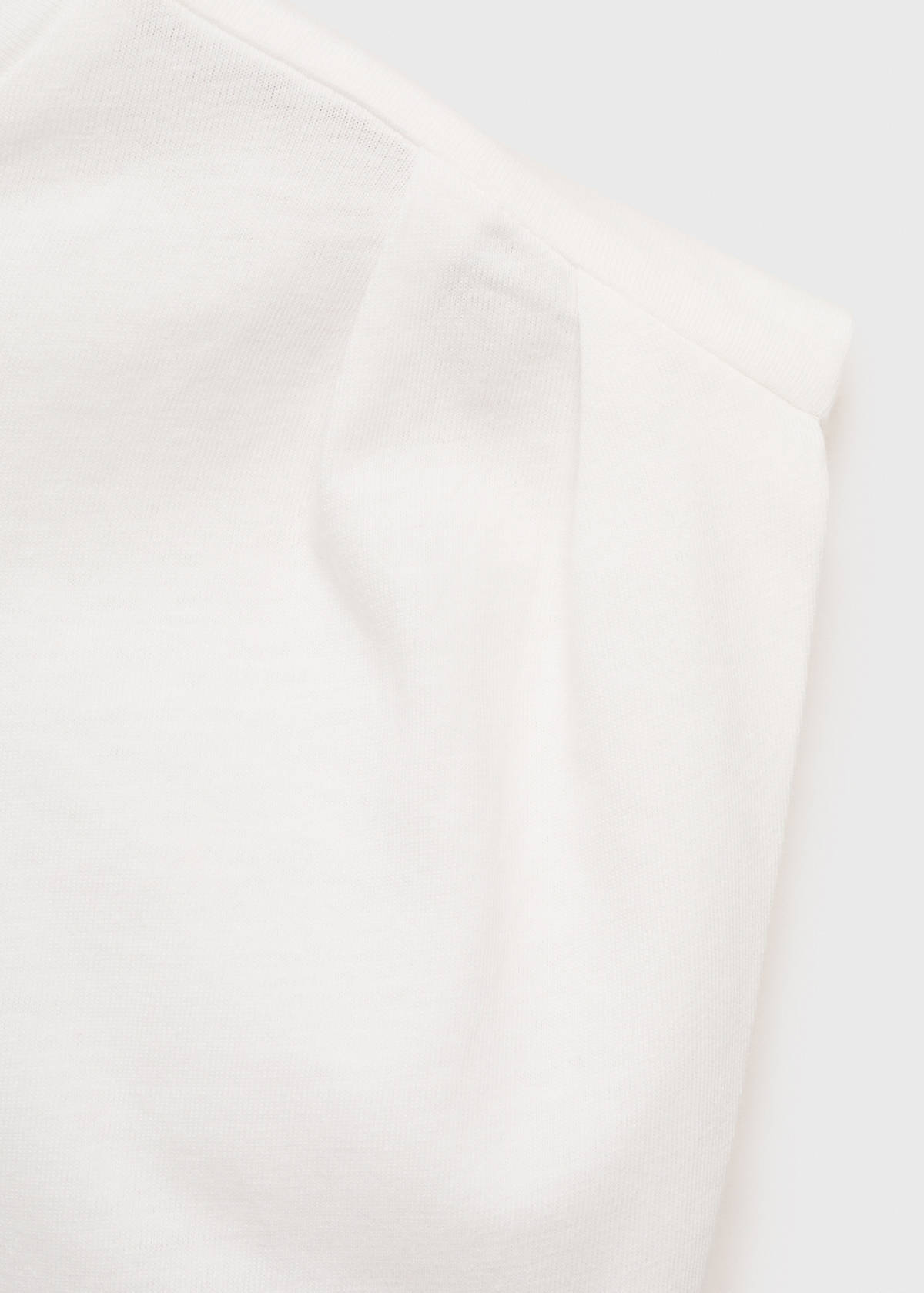 T-shirt with message and pleated shoulders — Off White