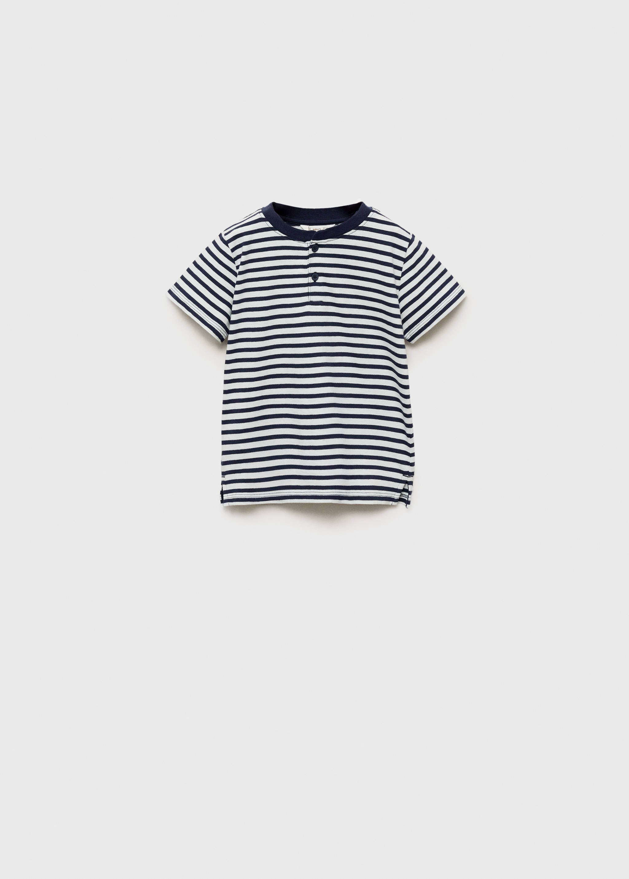 T-shirt à rayures et boutons - Article sans modèle