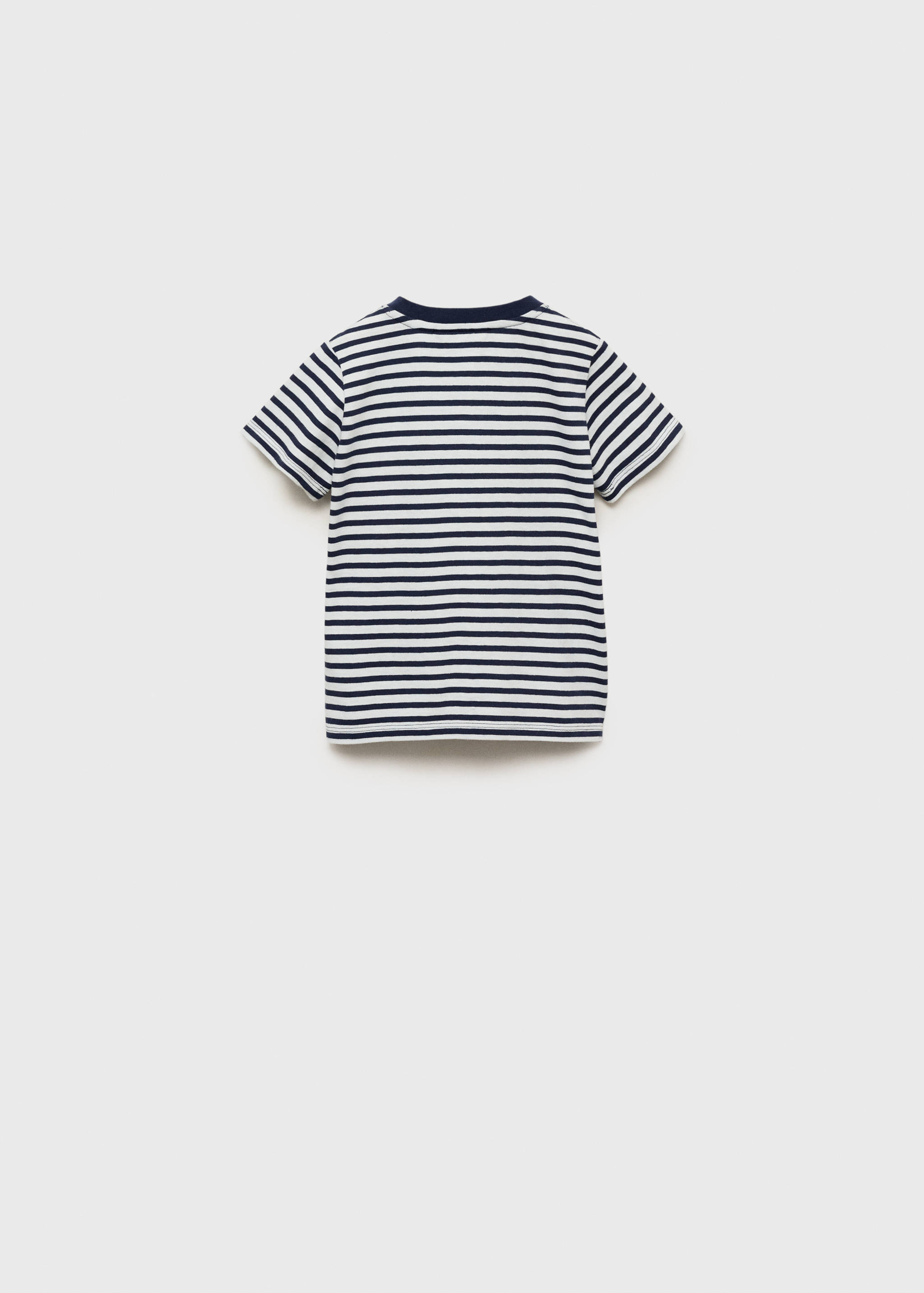 T-shirt à rayures et boutons - Verso de l’article