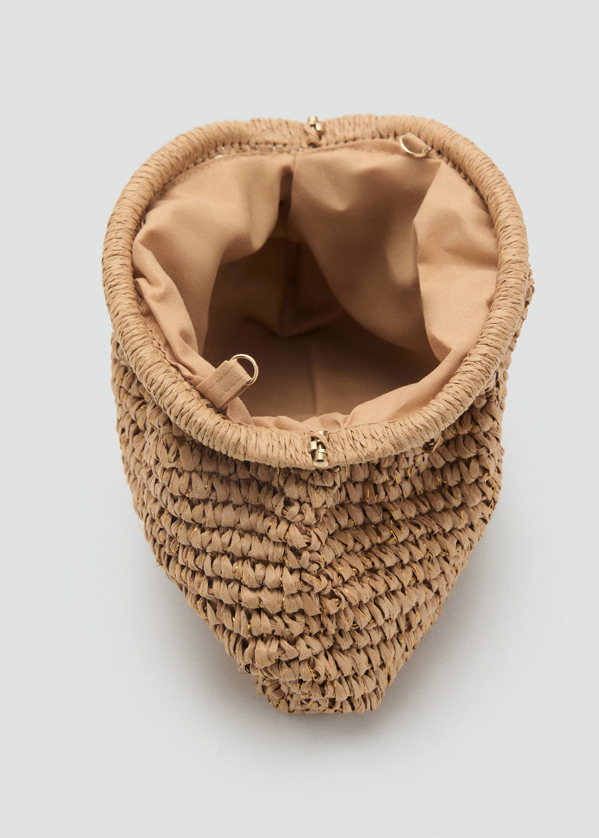 Natural fiber clutch bag - Details of the article 2