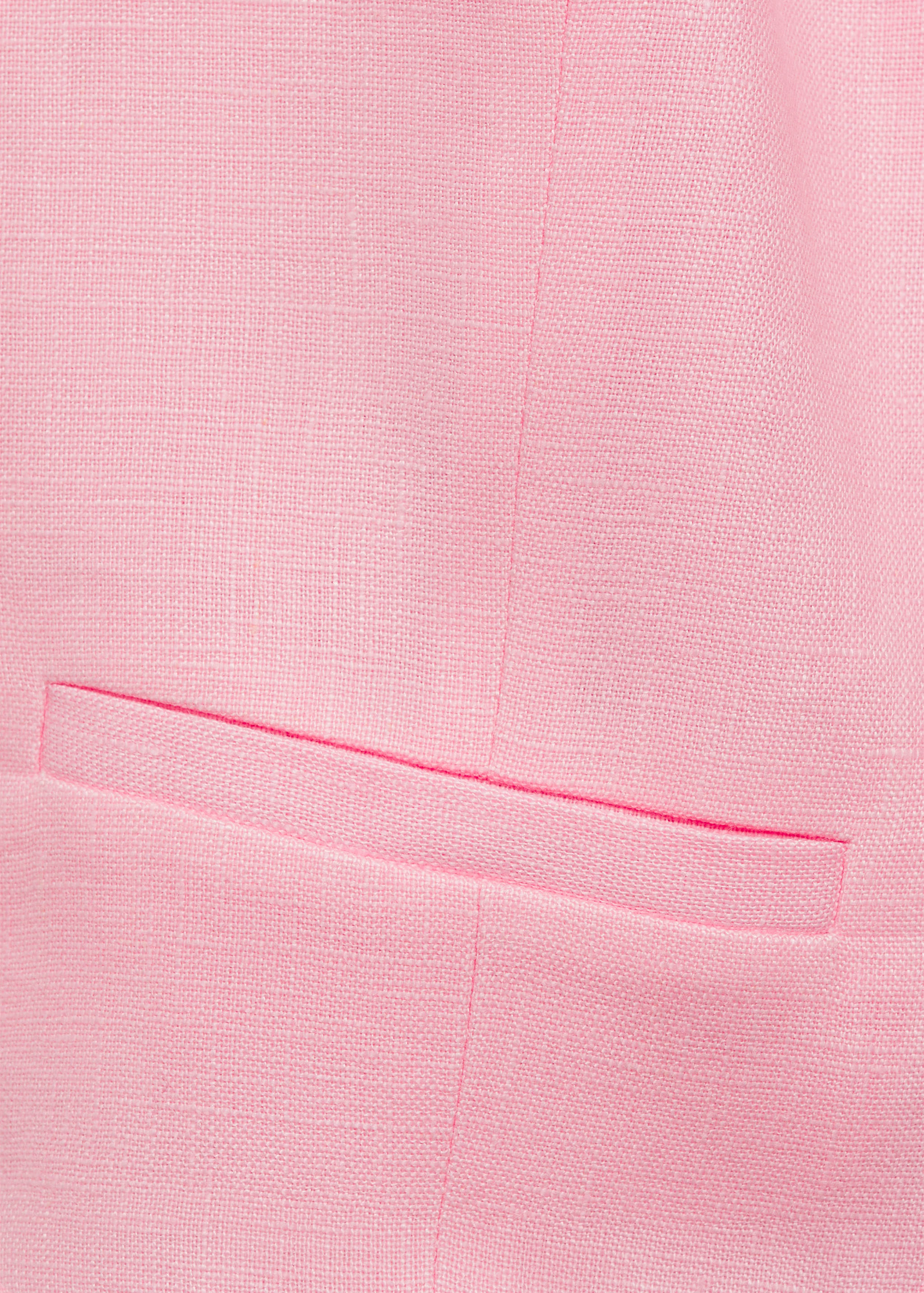 Colete de fato de linho - Pormenor do artigo 0