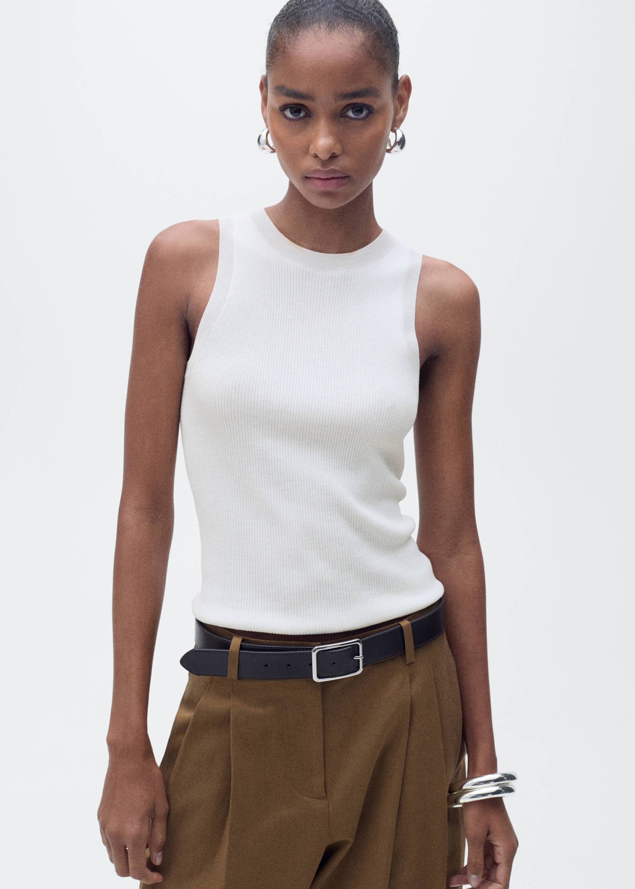 Ribbed knit top - Medium plane