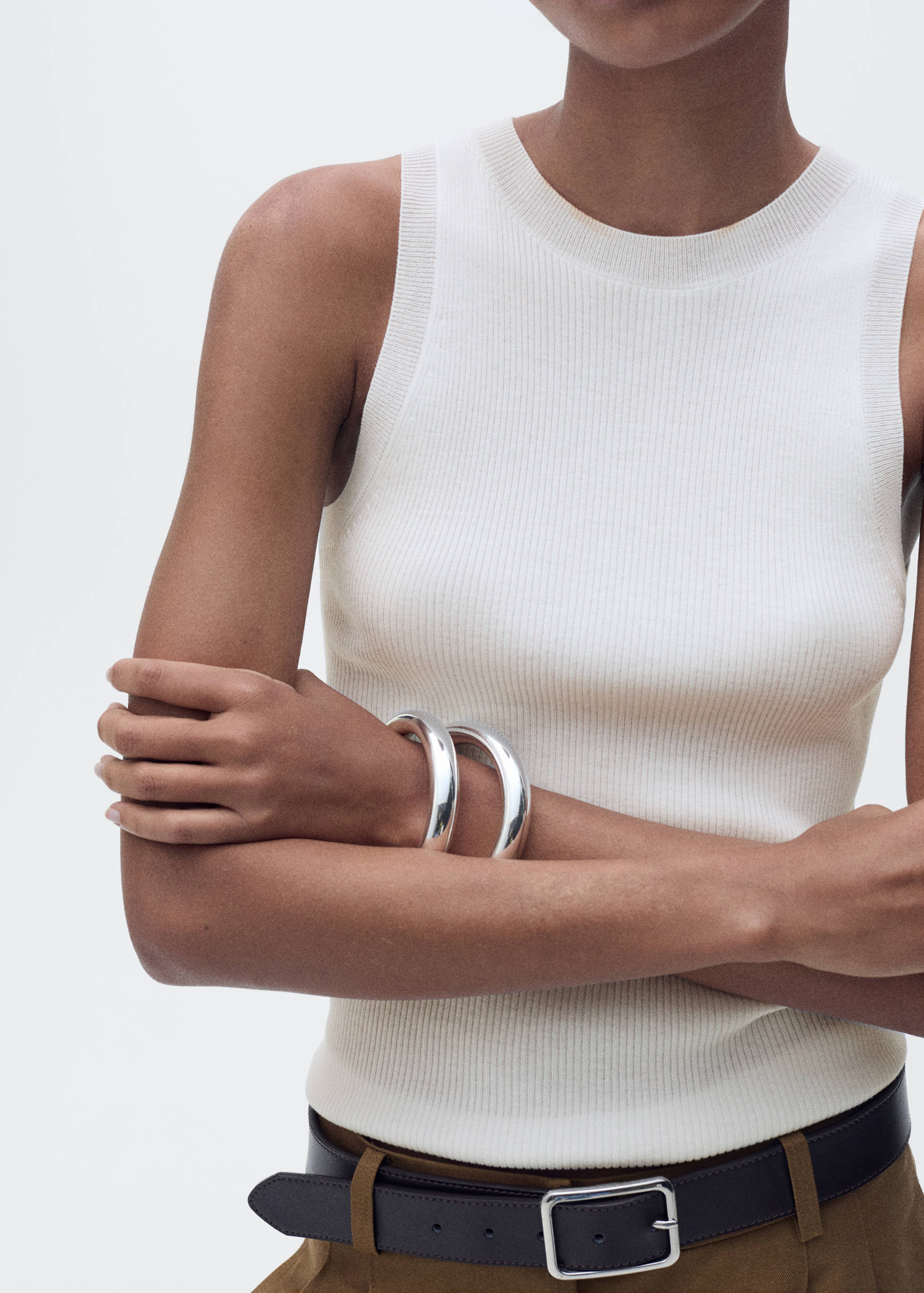 Ribbed knit top - Details of the article 6