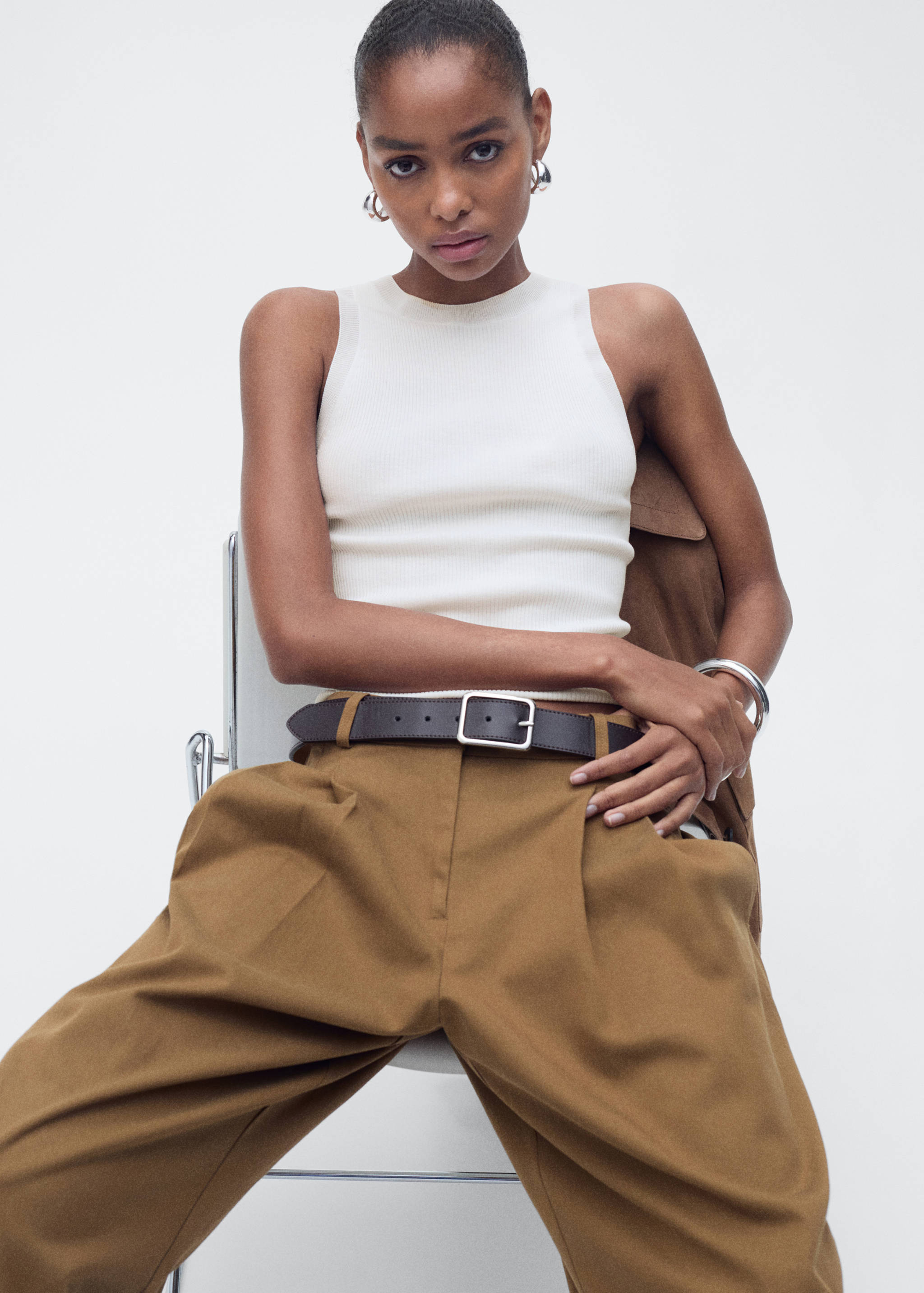 Ribbed knit top - Details of the article 2