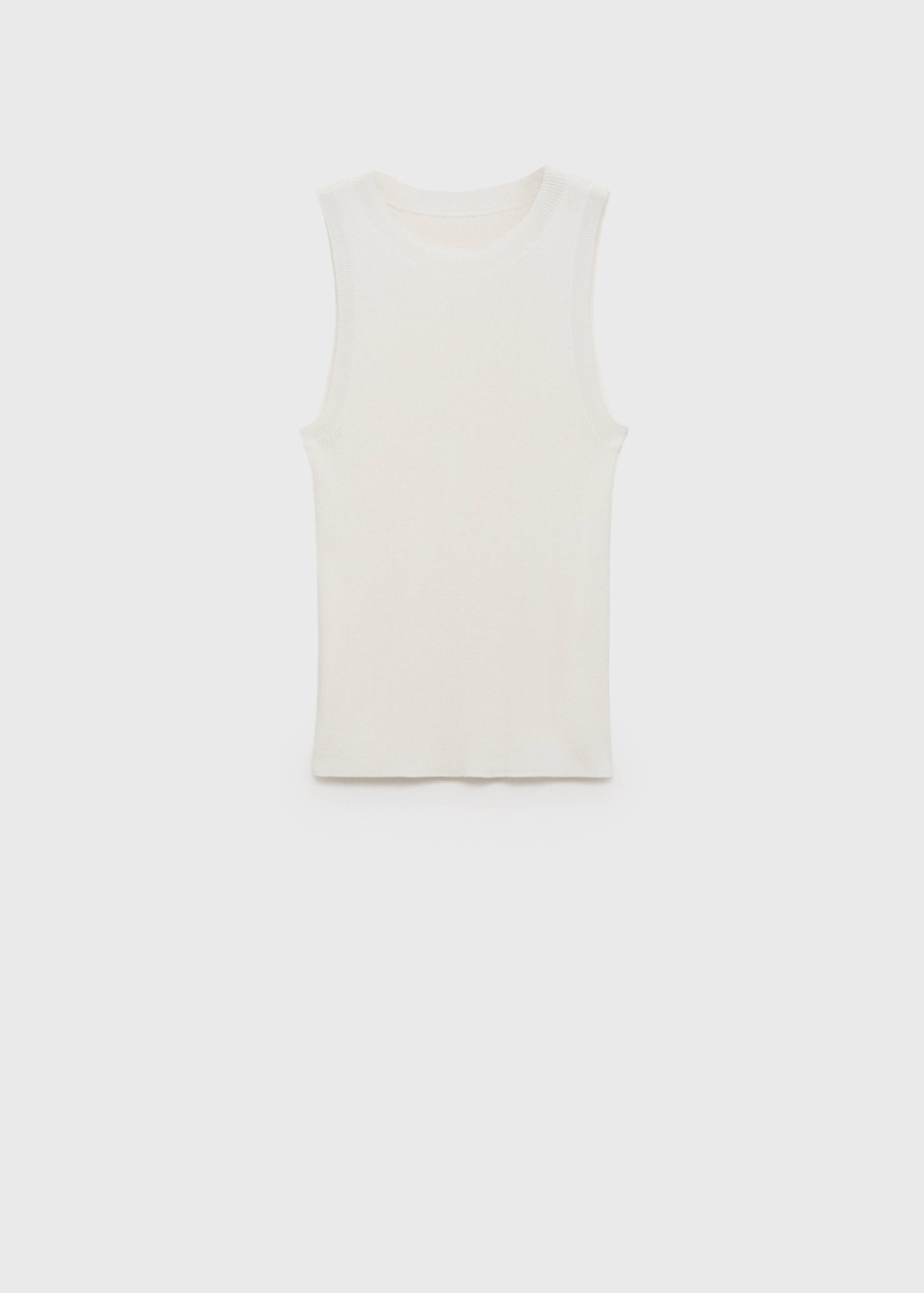 Ribbed knit top - Article without model