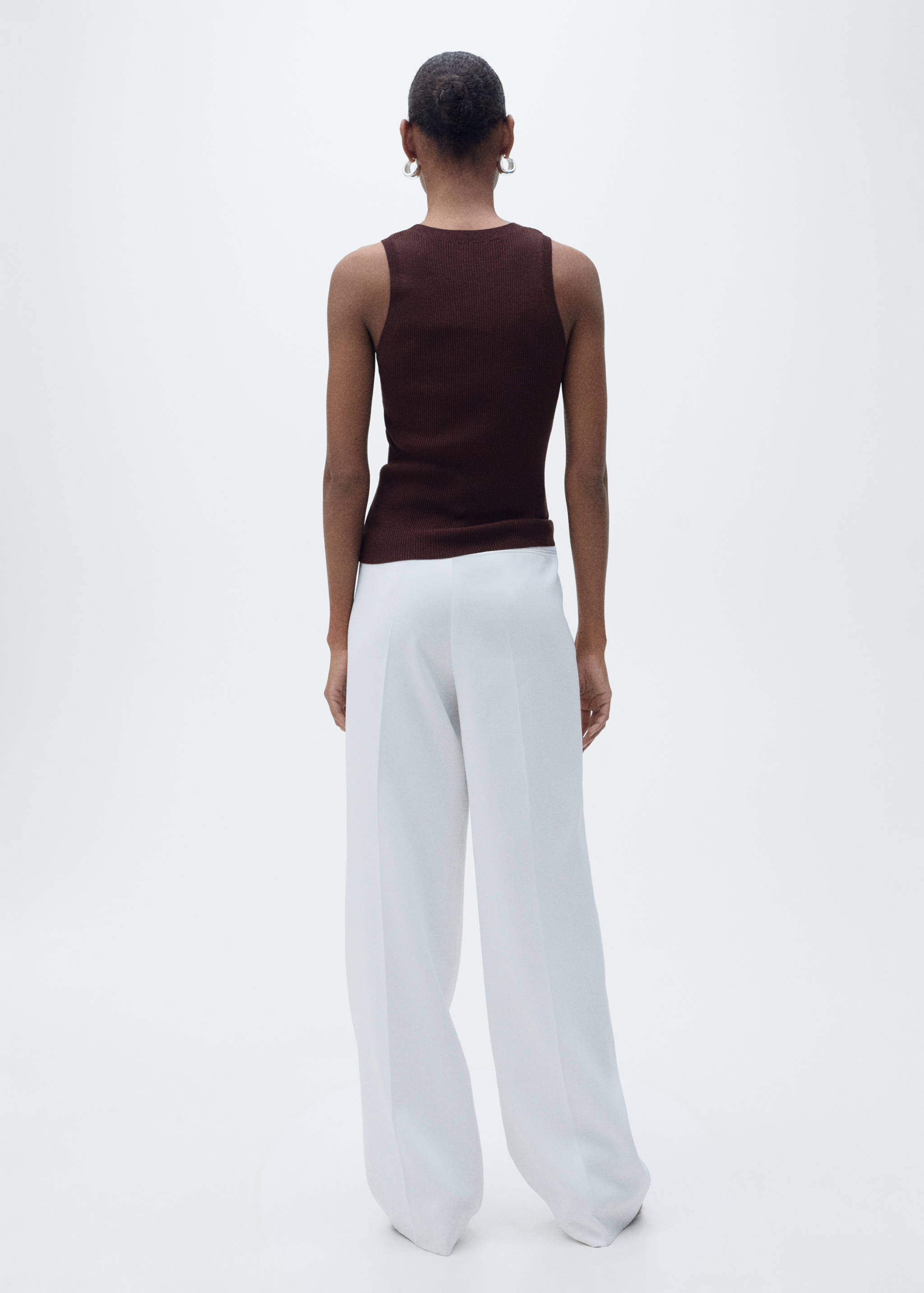 Ribbed knit top - Reverse of the article