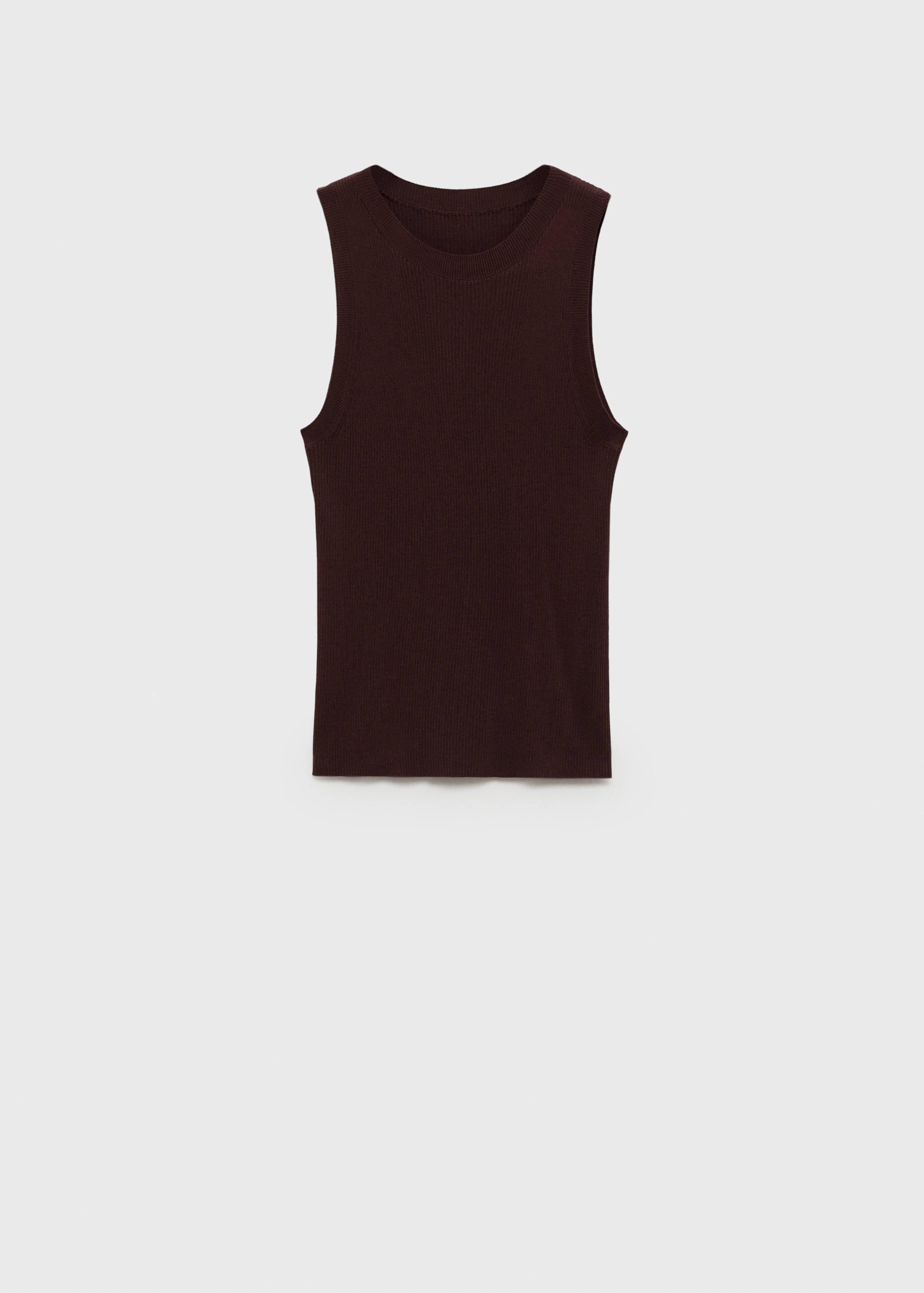 Ribbed knit top - Article without model