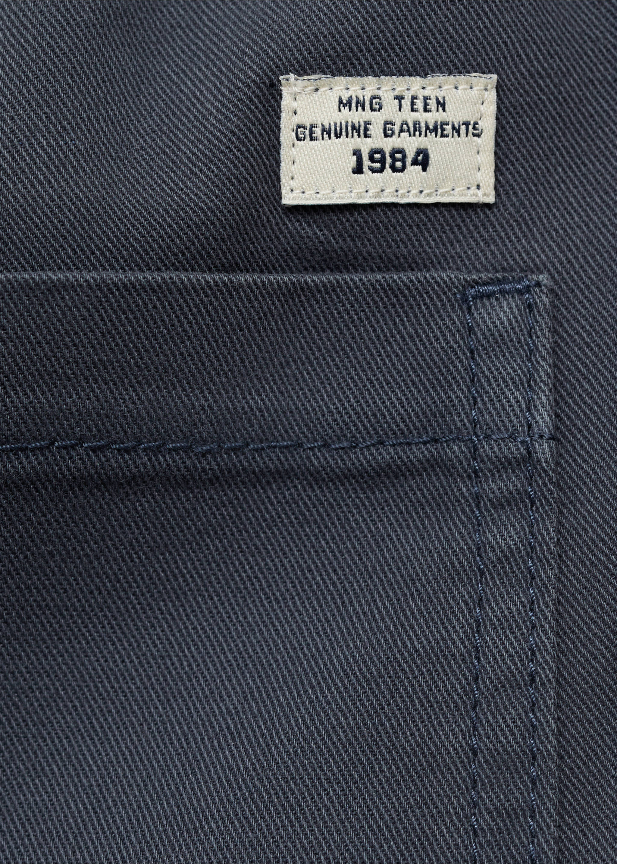 Cotton shorts with drawstring - Details of the article 0, Dark Navy. Ref: 87047168-00.