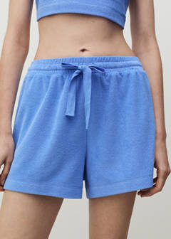 Terry cotton shorts — Blue 1