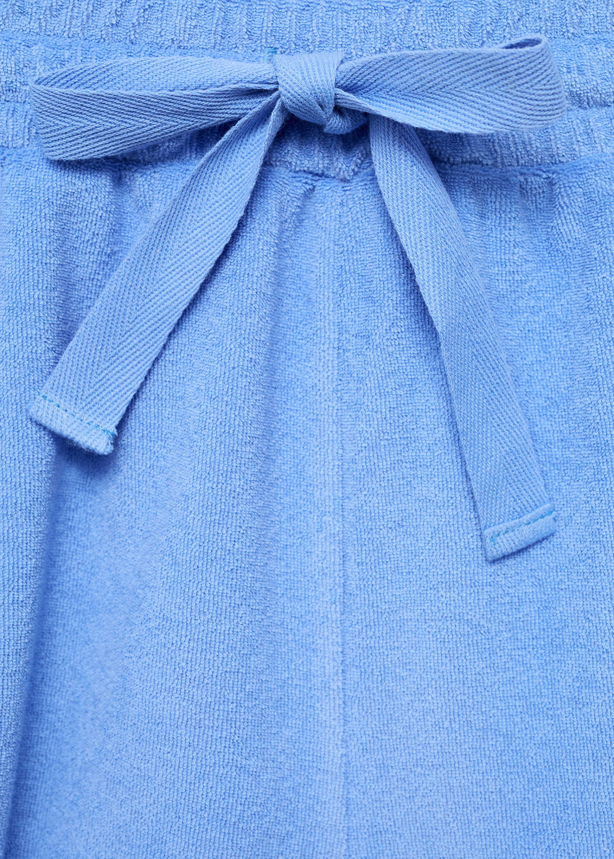 Terry cotton shorts — Blue