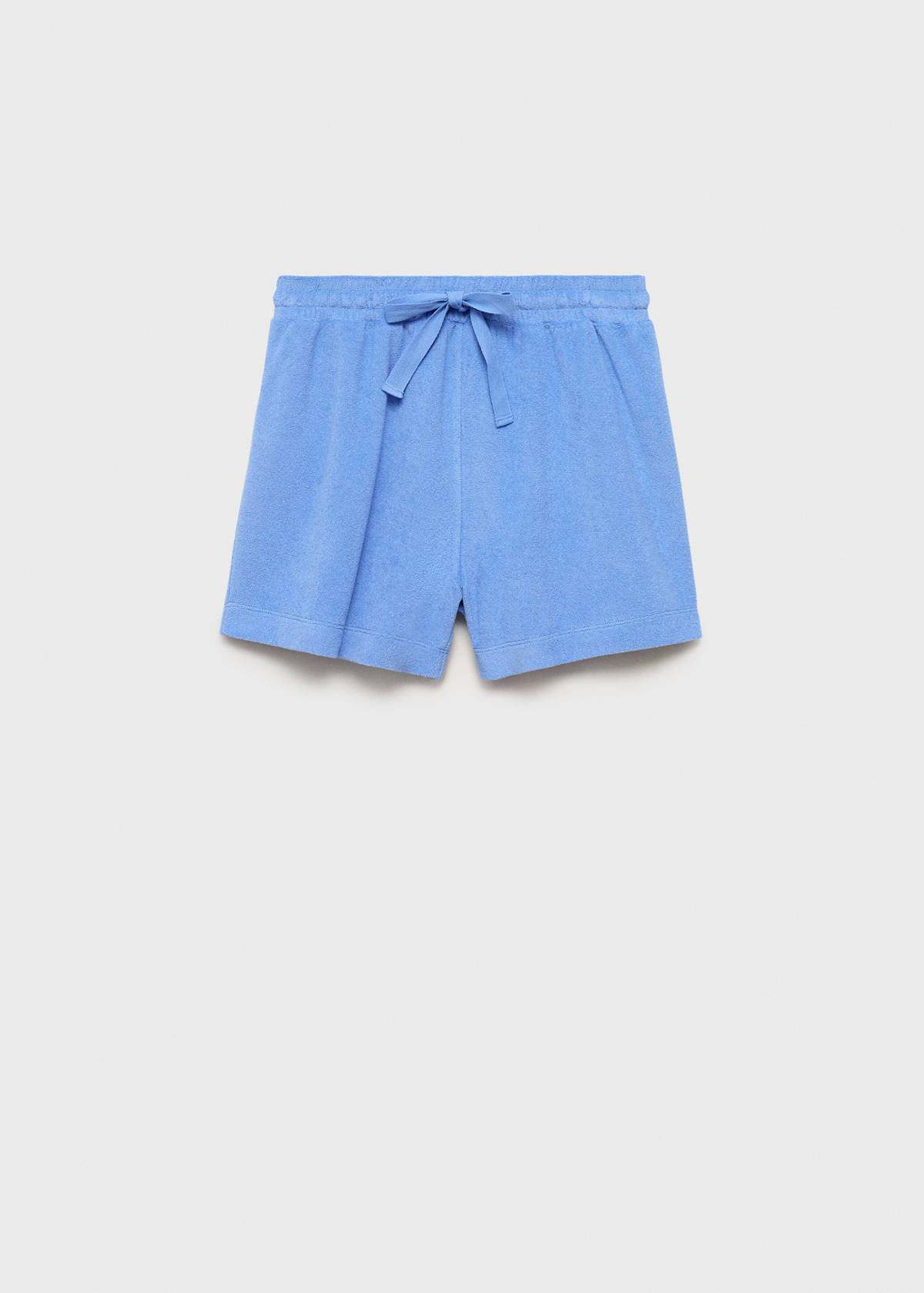 Terry cotton shorts — Blue
