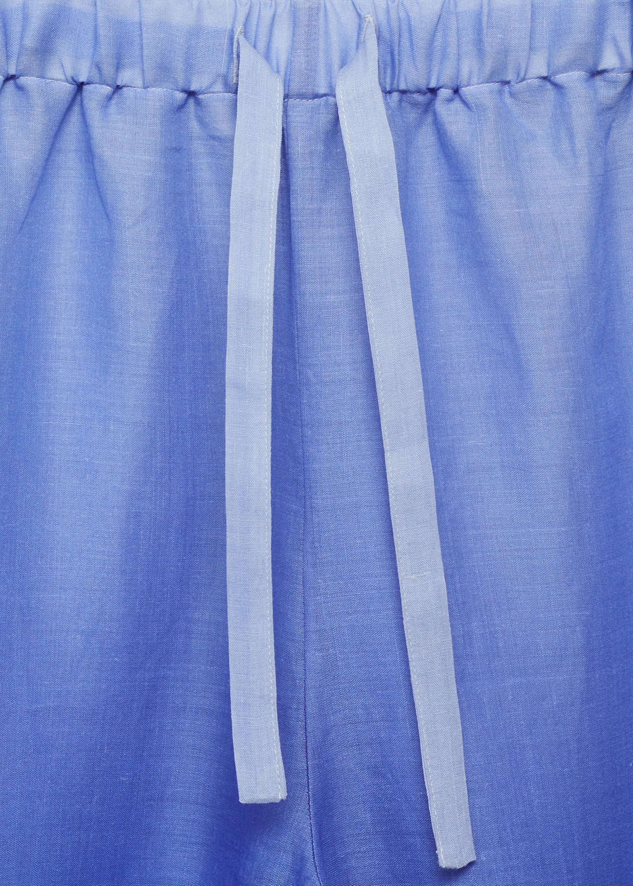 Ramie trousers with degraded effect - Details of the article 8