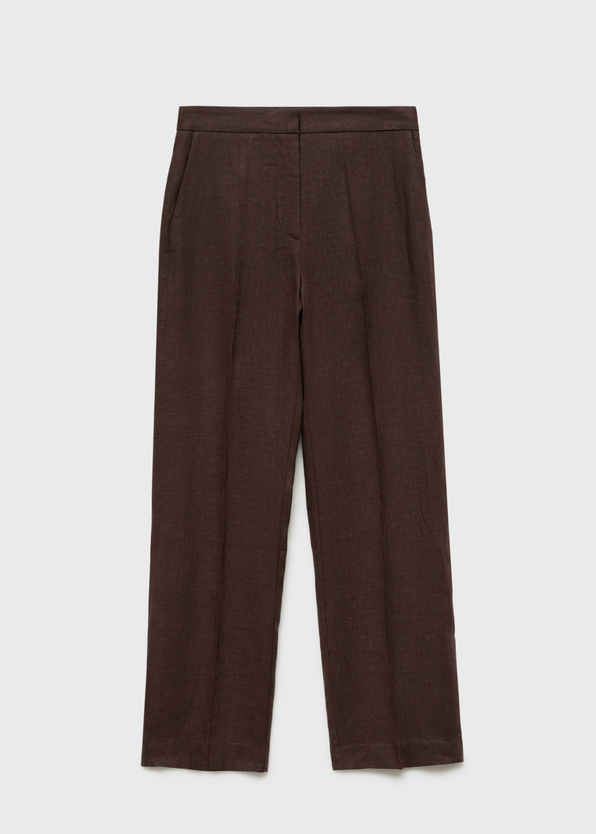 Straight-fit linen suit pants - Article without model