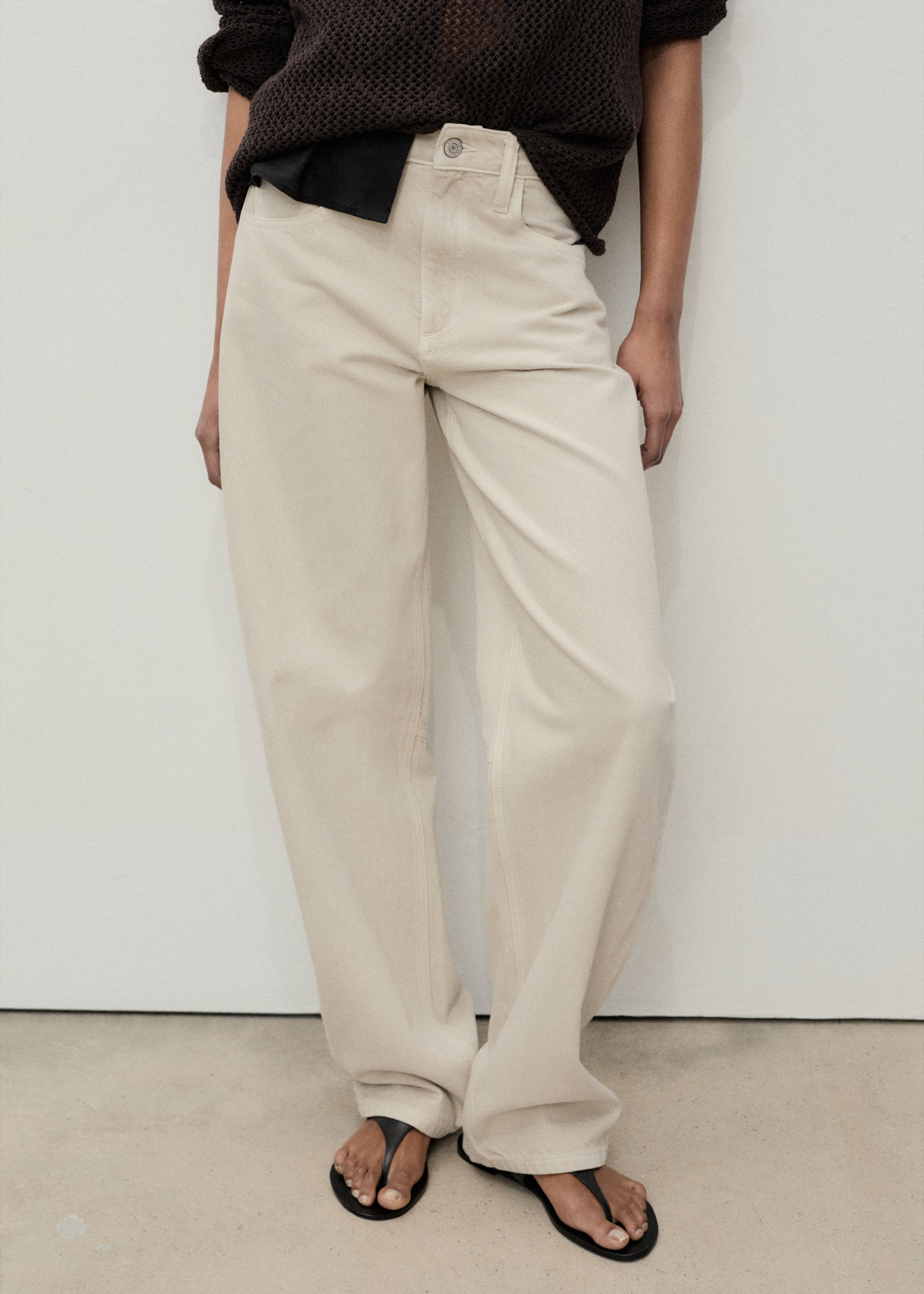 High-rise balloon jeans - Medium plane