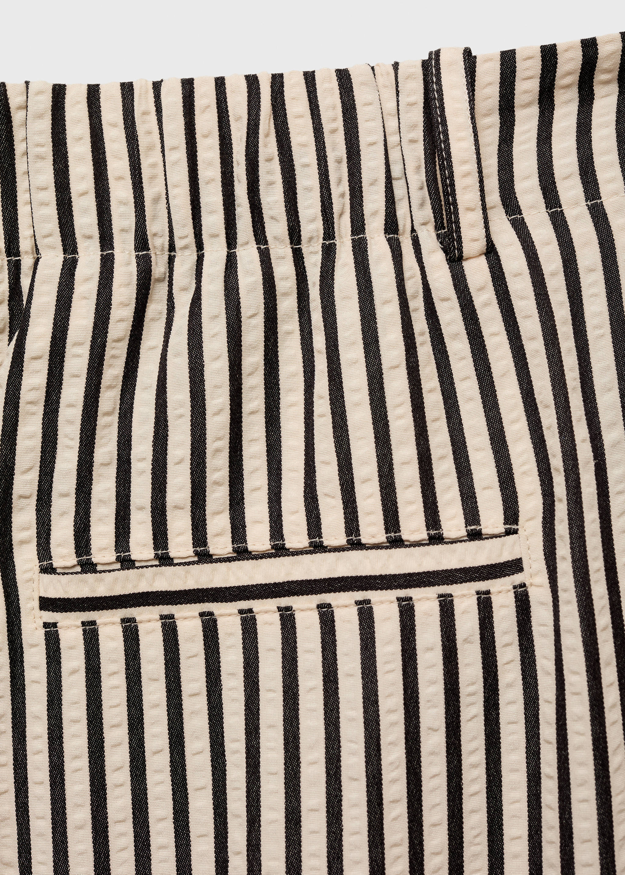 Texture striped pants - Details of the article 0