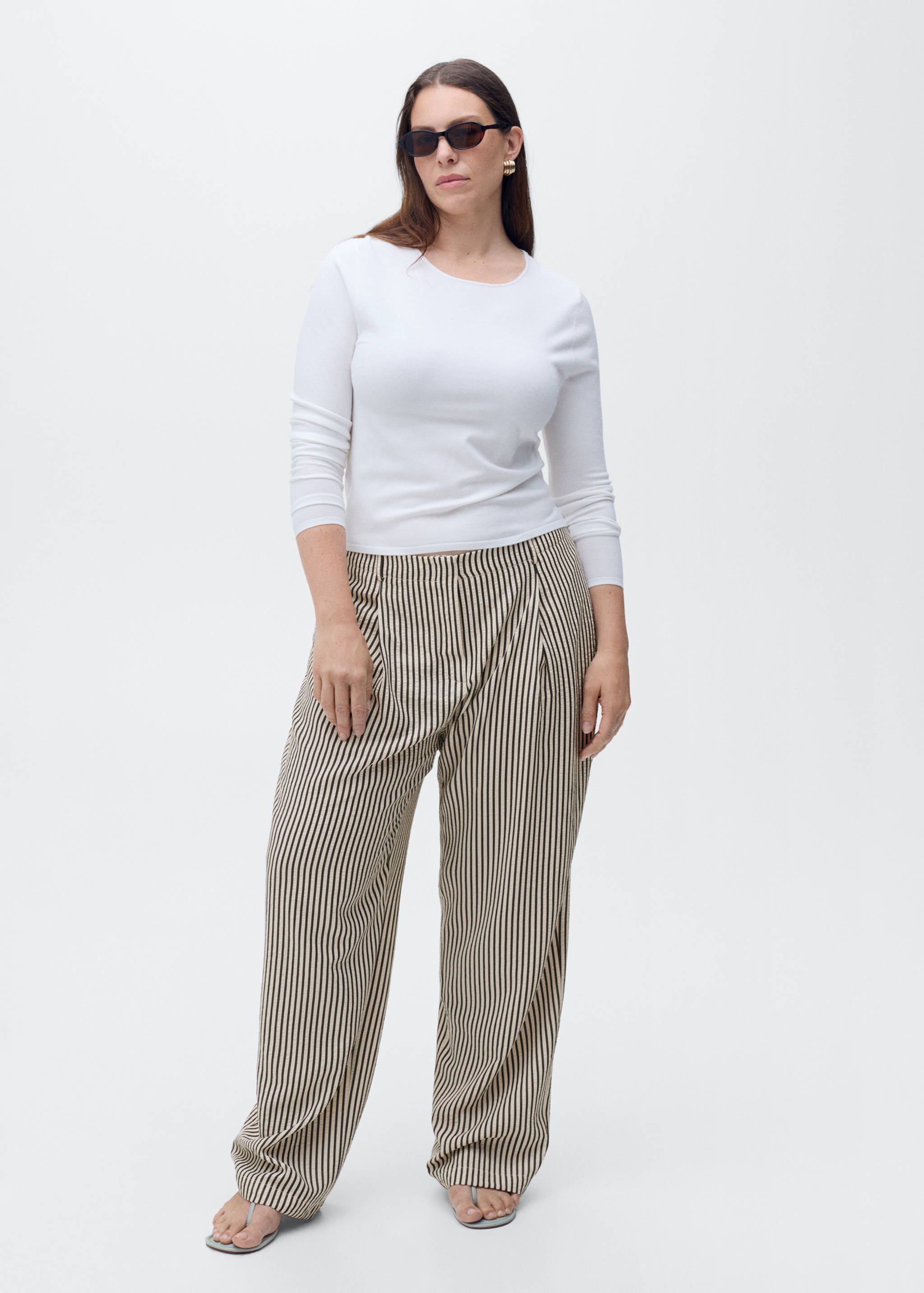 Texture striped pants - Details of the article 3