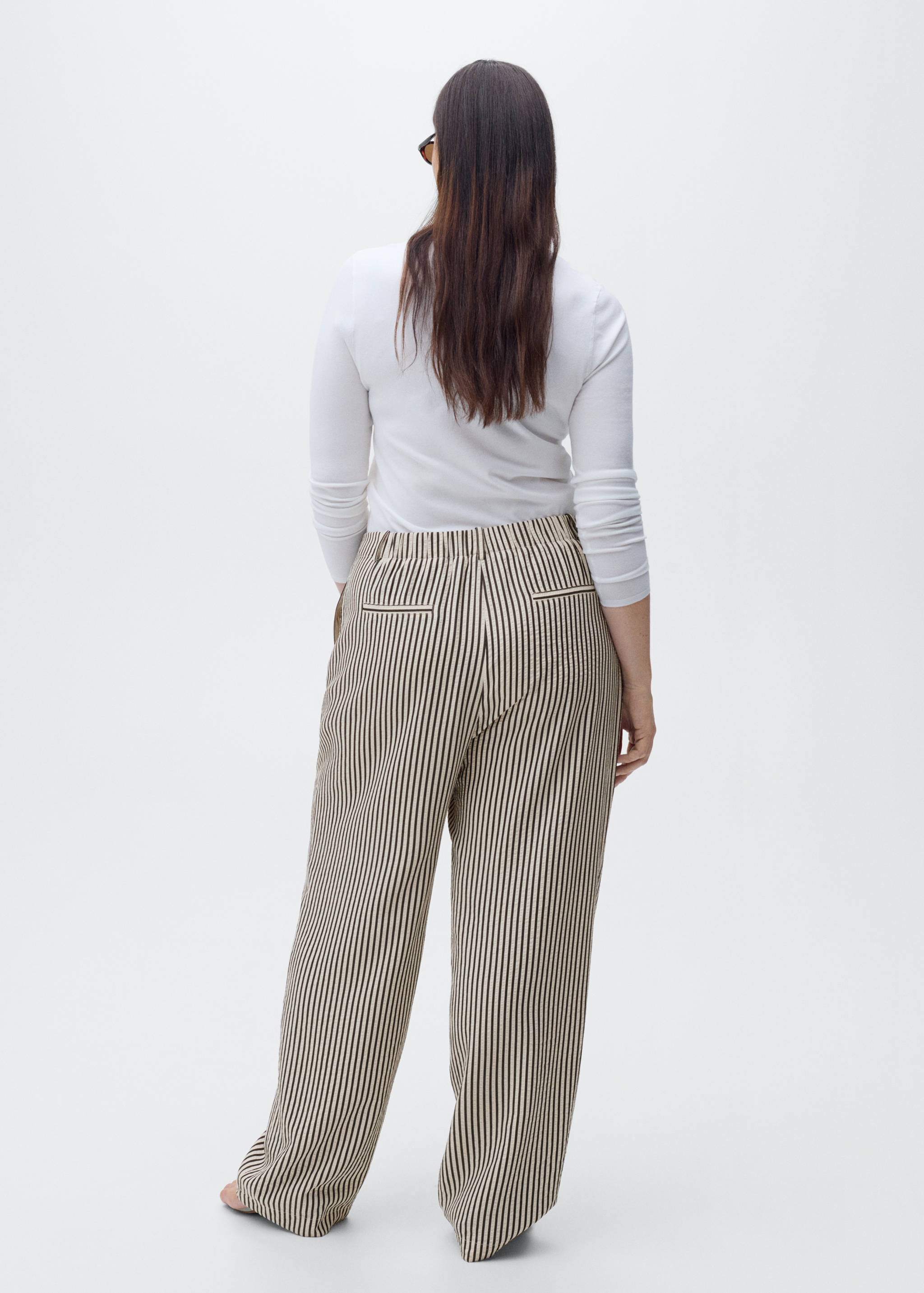 Texture striped pants - Details of the article 4