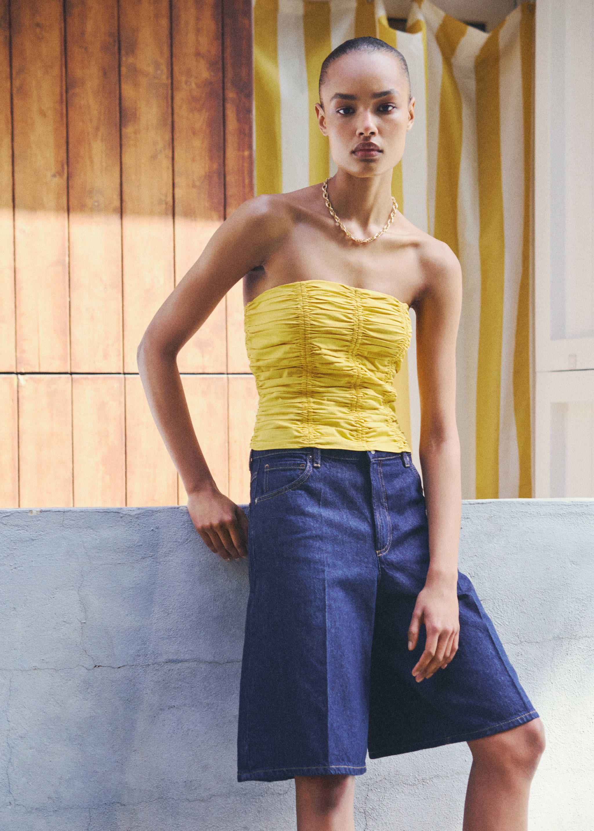 Denimbermudas med hög midja - Detaljer om artikeln 6