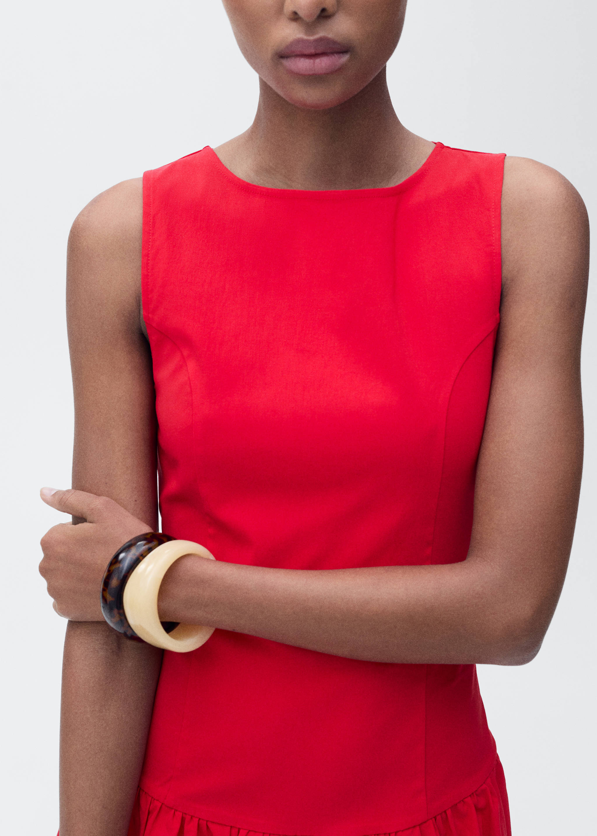 Short balloon dress - Details of the article 1