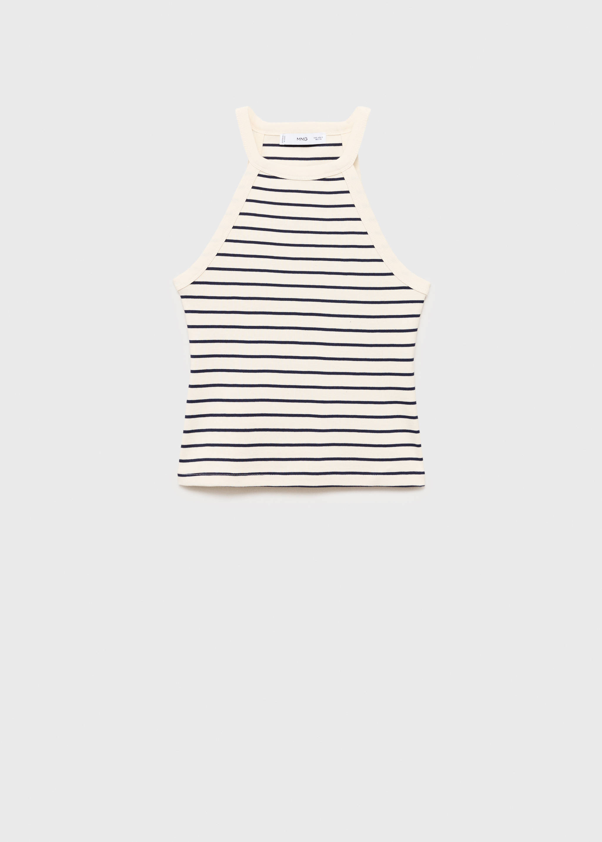 Striped halter-neck top - Article without model