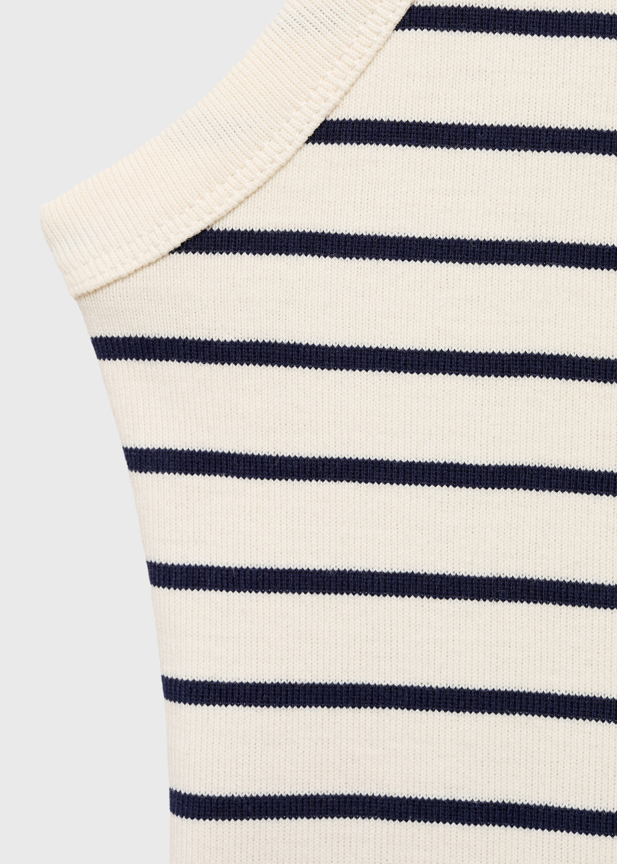Striped halter-neck top - Details of the article 0