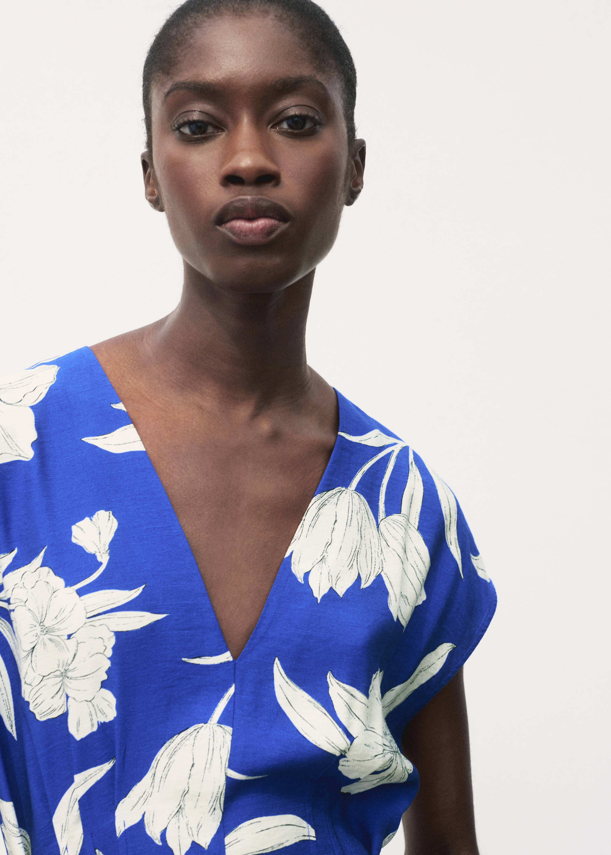 Mono largo estampado cinturón - Detalle del artículo 1