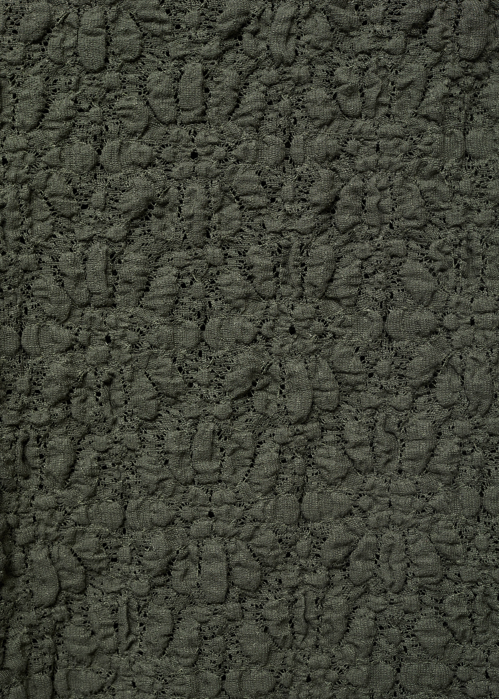 Straight textured trousers - Details of the article 0