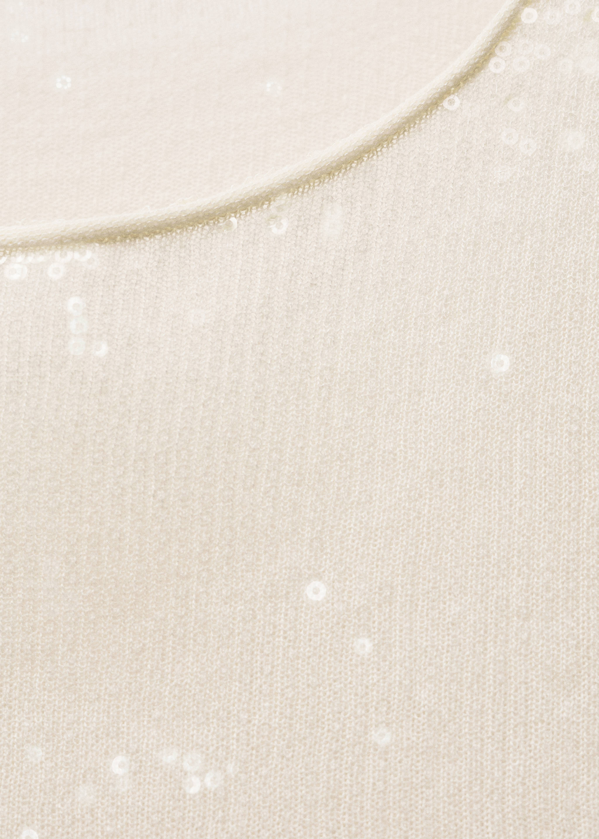 Kurzärmliger Strickpullover mit Paillettenbesatz - Detail des Artikels 8