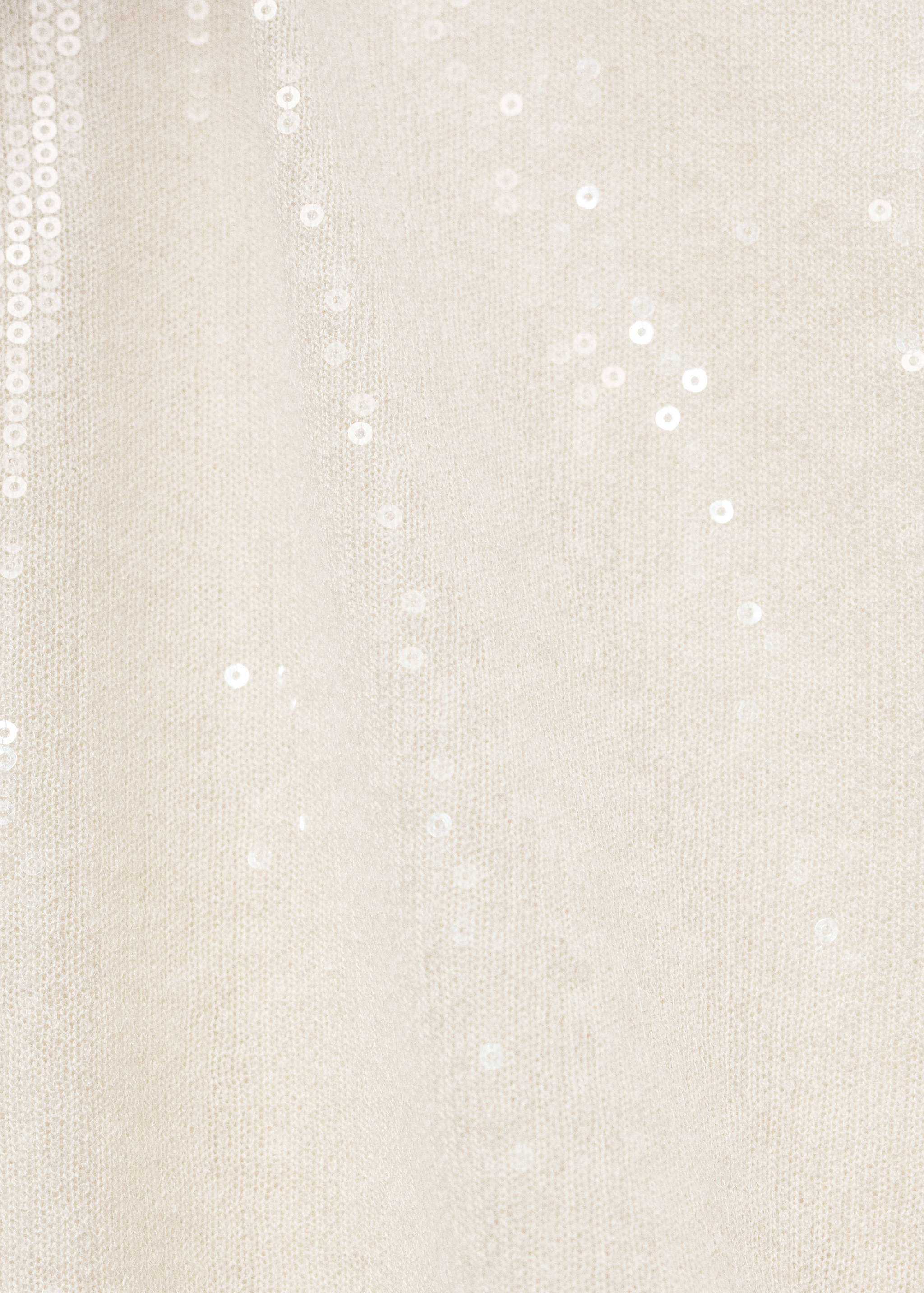 Kurzärmliger Strickpullover mit Paillettenbesatz - Detail des Artikels 0