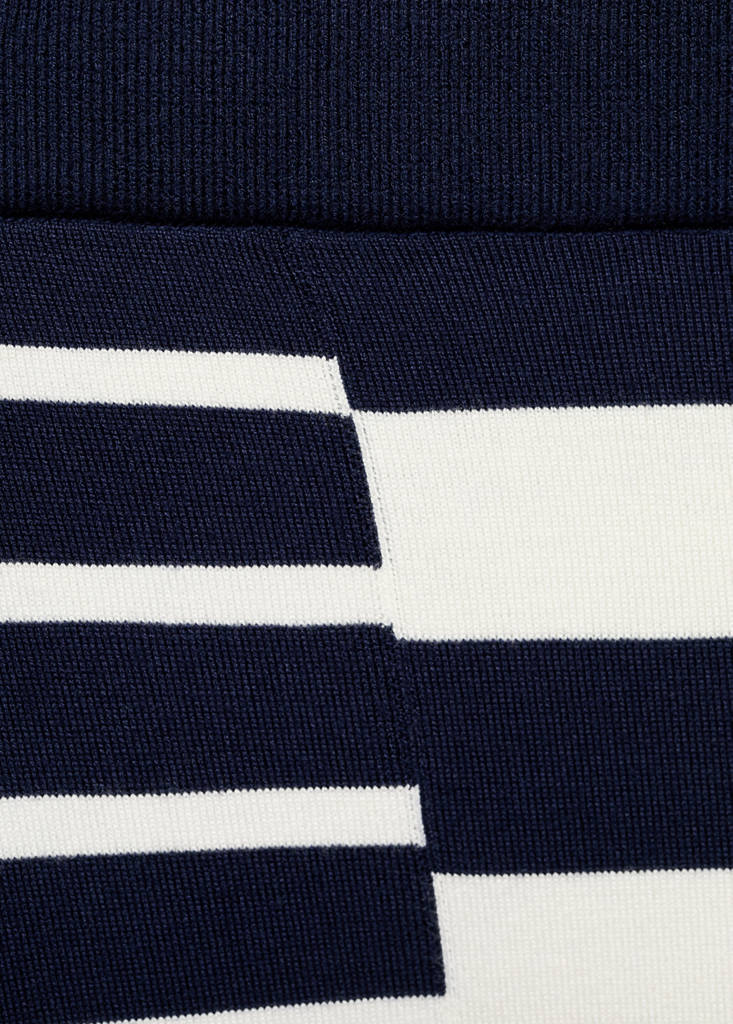 Asymmetrical striped knit skirt thumbnail 9