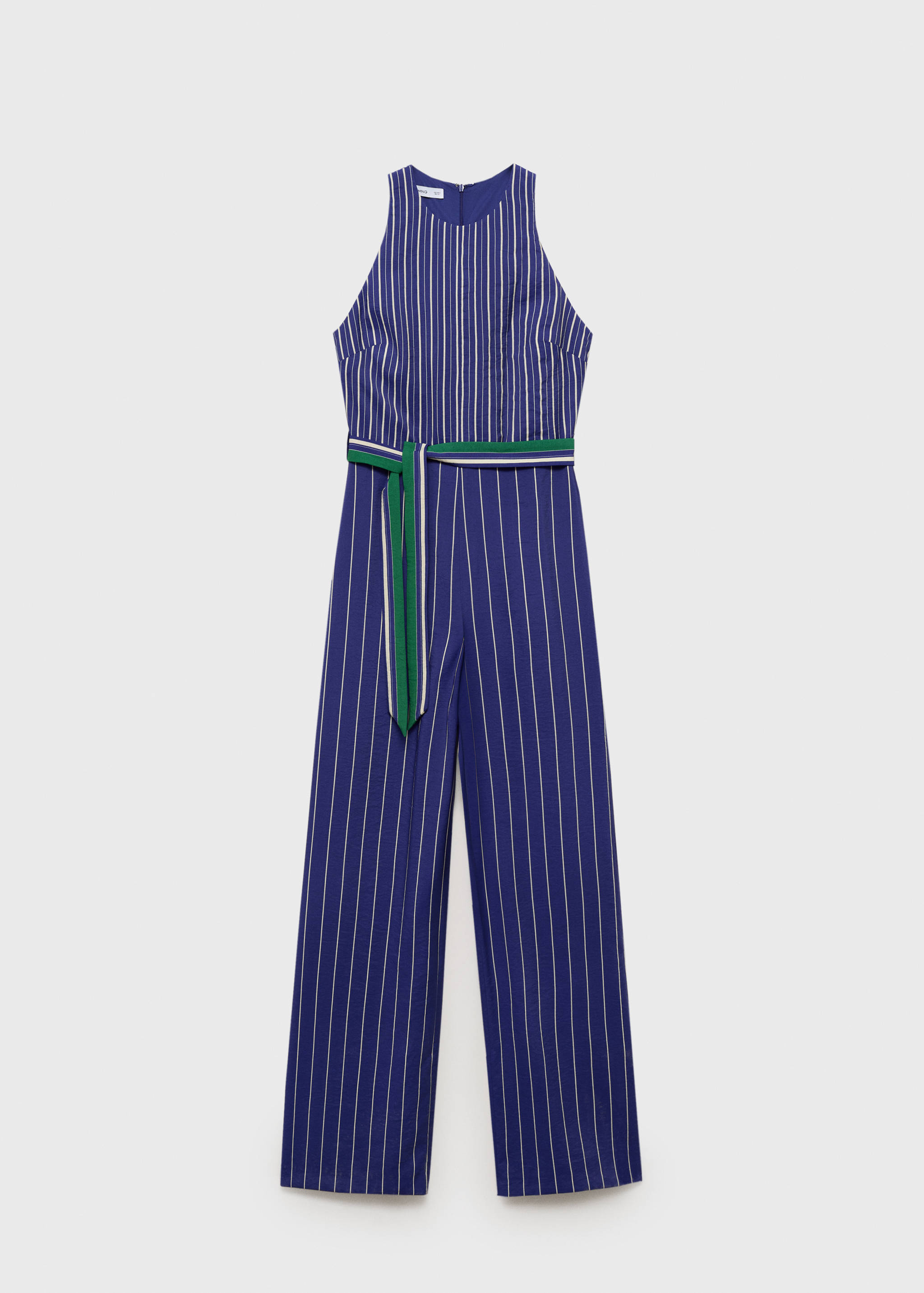 Striped jumpsuit with belt - Article without model