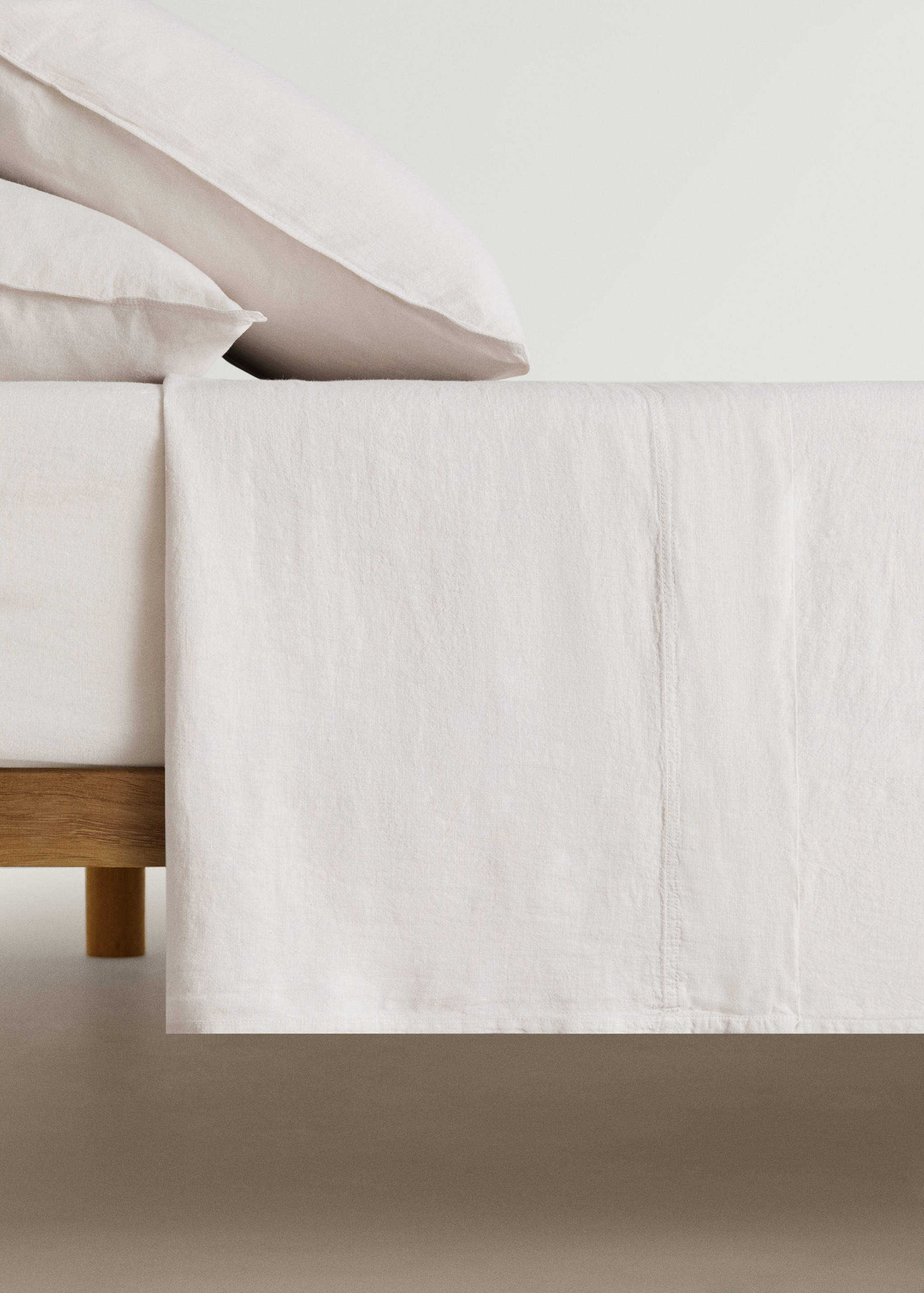 Washed linen top sheet for 150/160 cm bed - Article without model