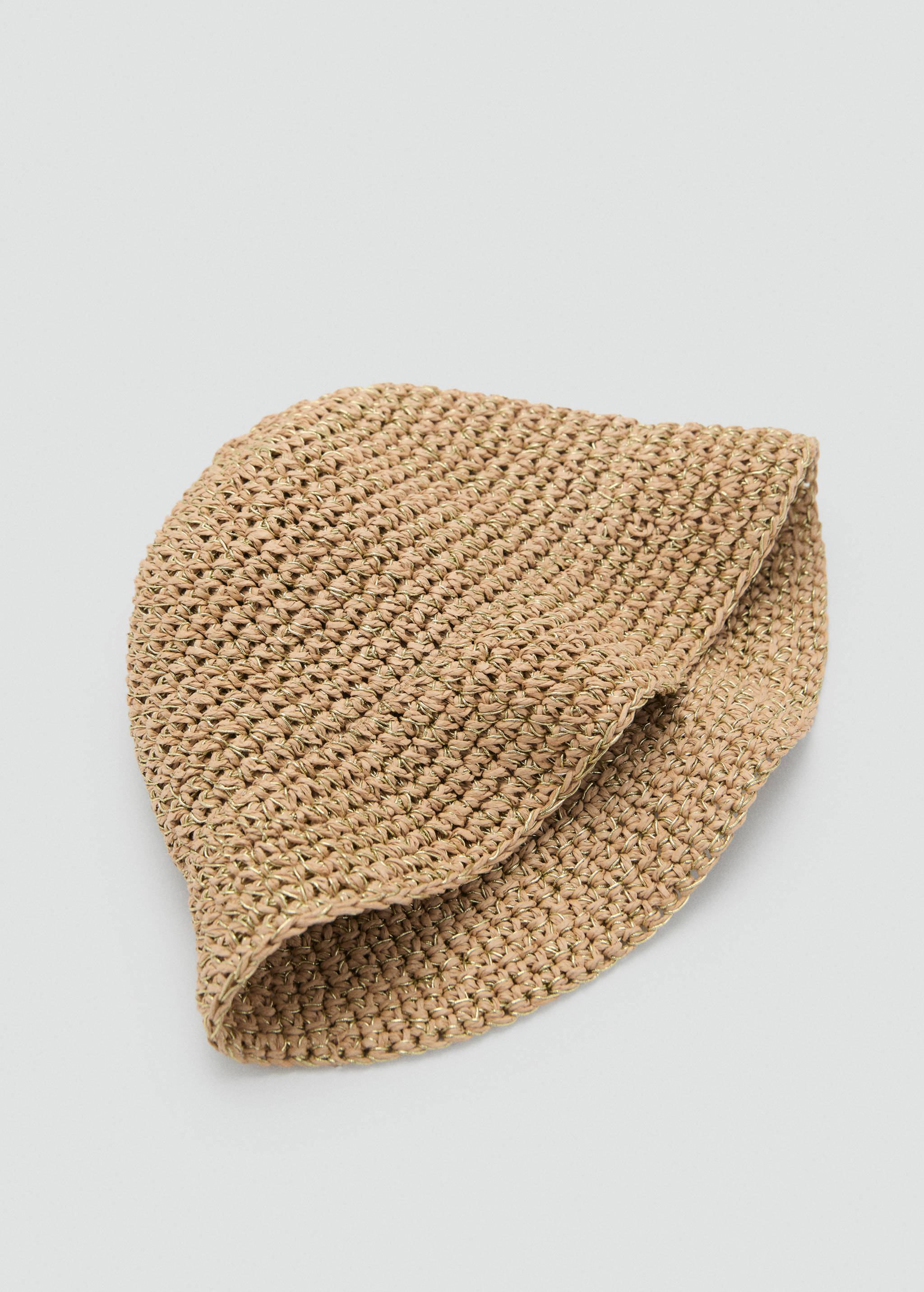 Соломенная панама с люрексом - Деталь изделия 1