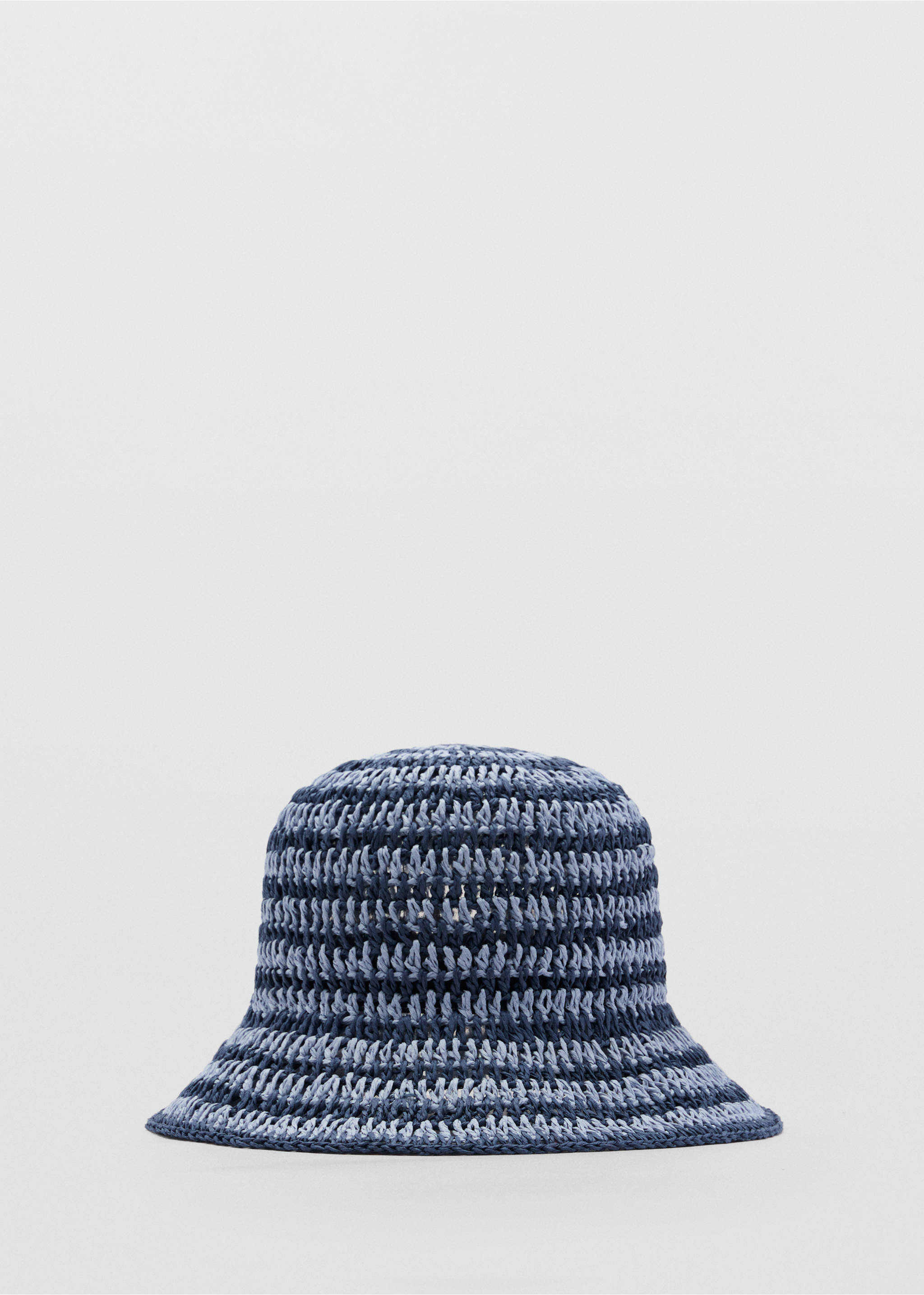Natural fibre bucket hat - Article without model, Blue. Ref: 87047672-00.