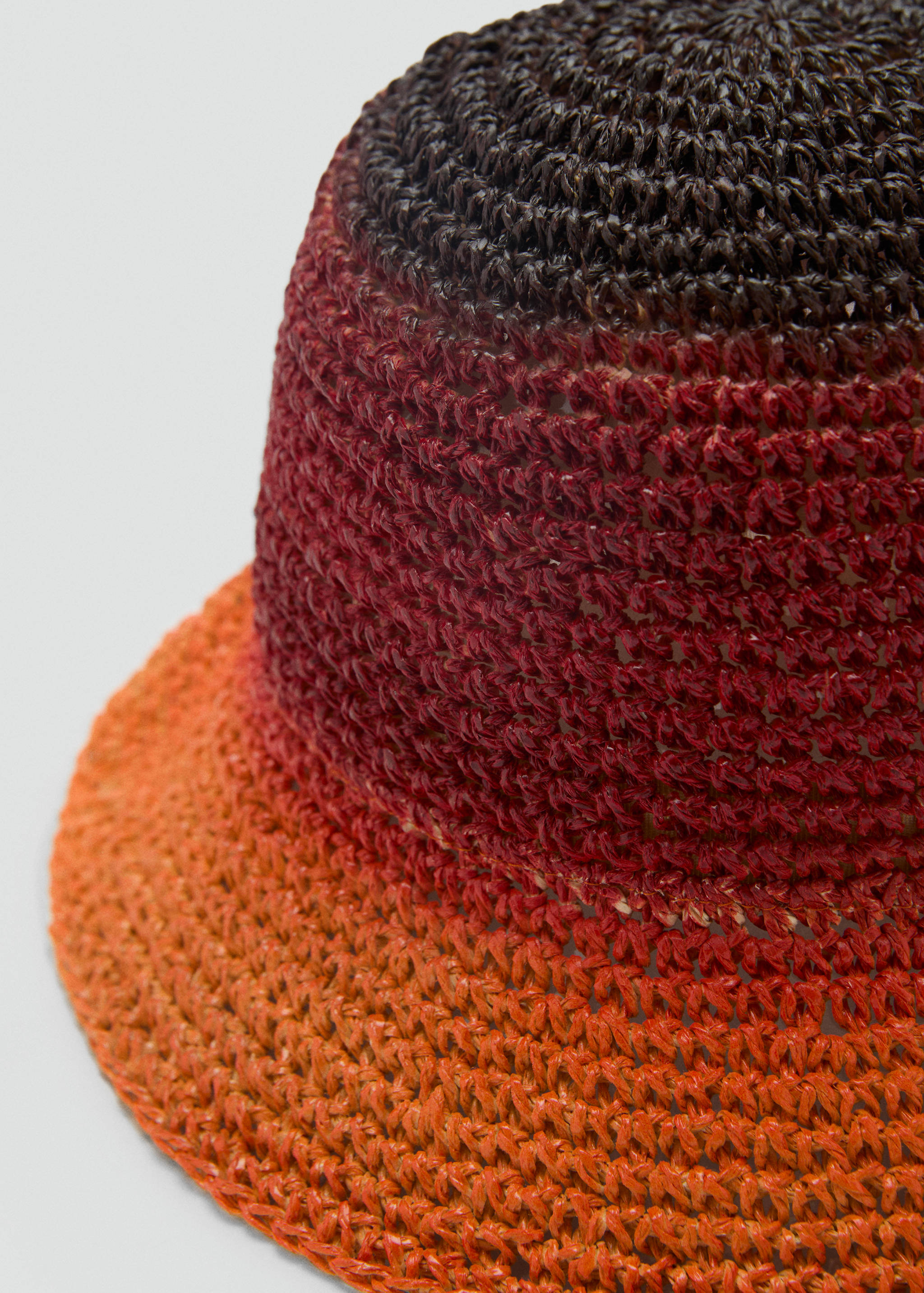 Natural fiber gradient hat - Medium plane