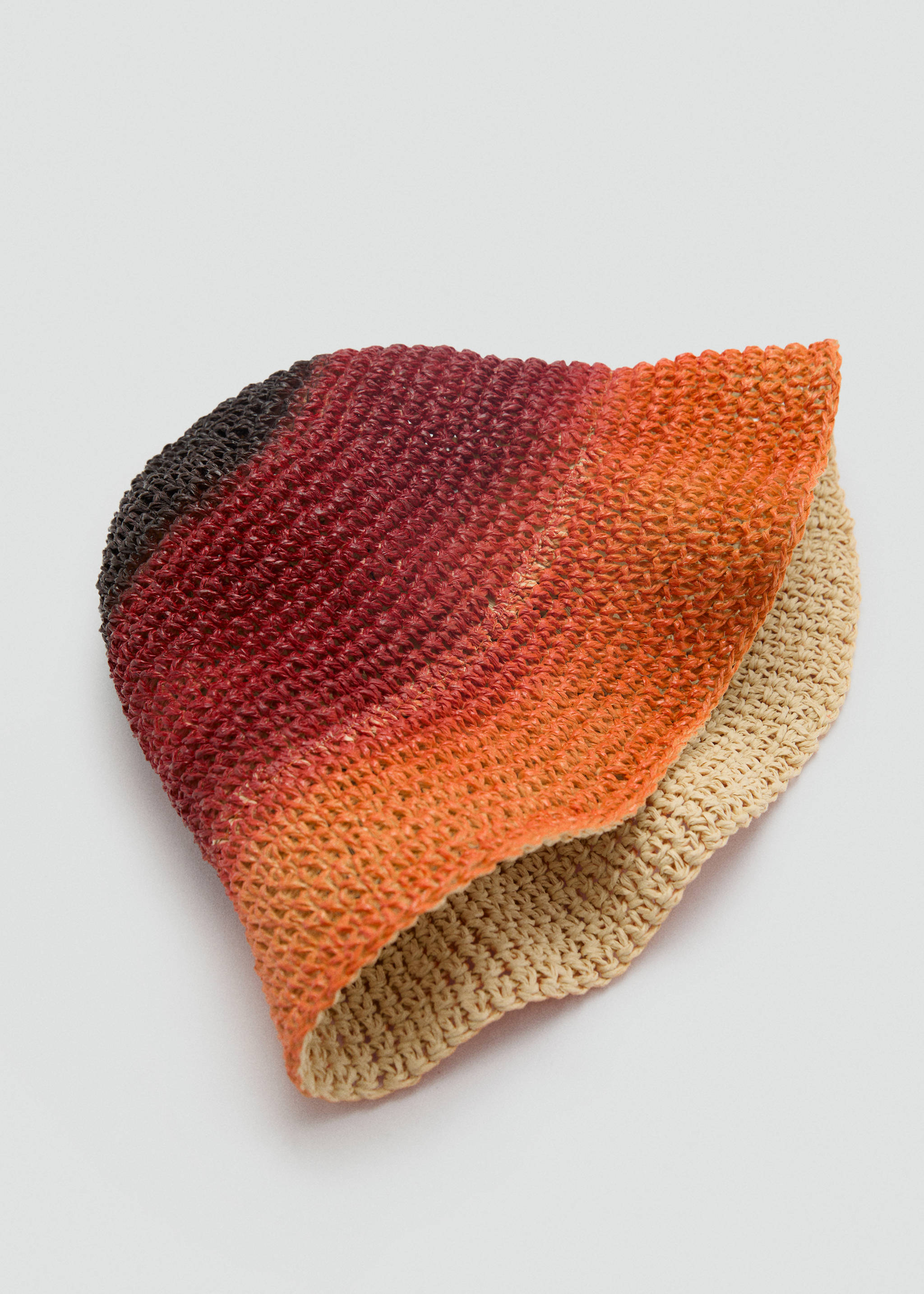 Natural fiber gradient hat - Details of the article 1