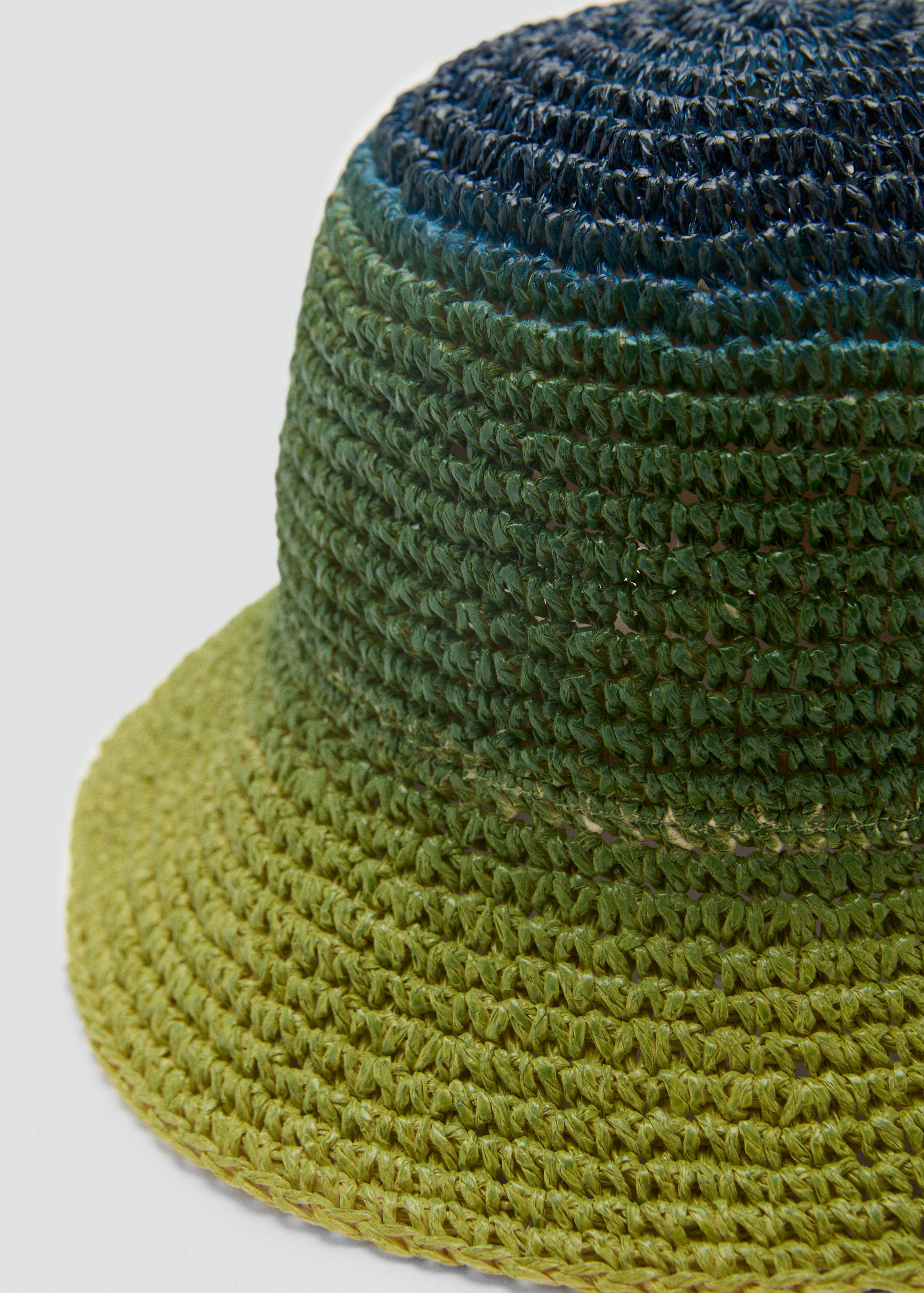 Natural fiber gradient hat - Medium plane