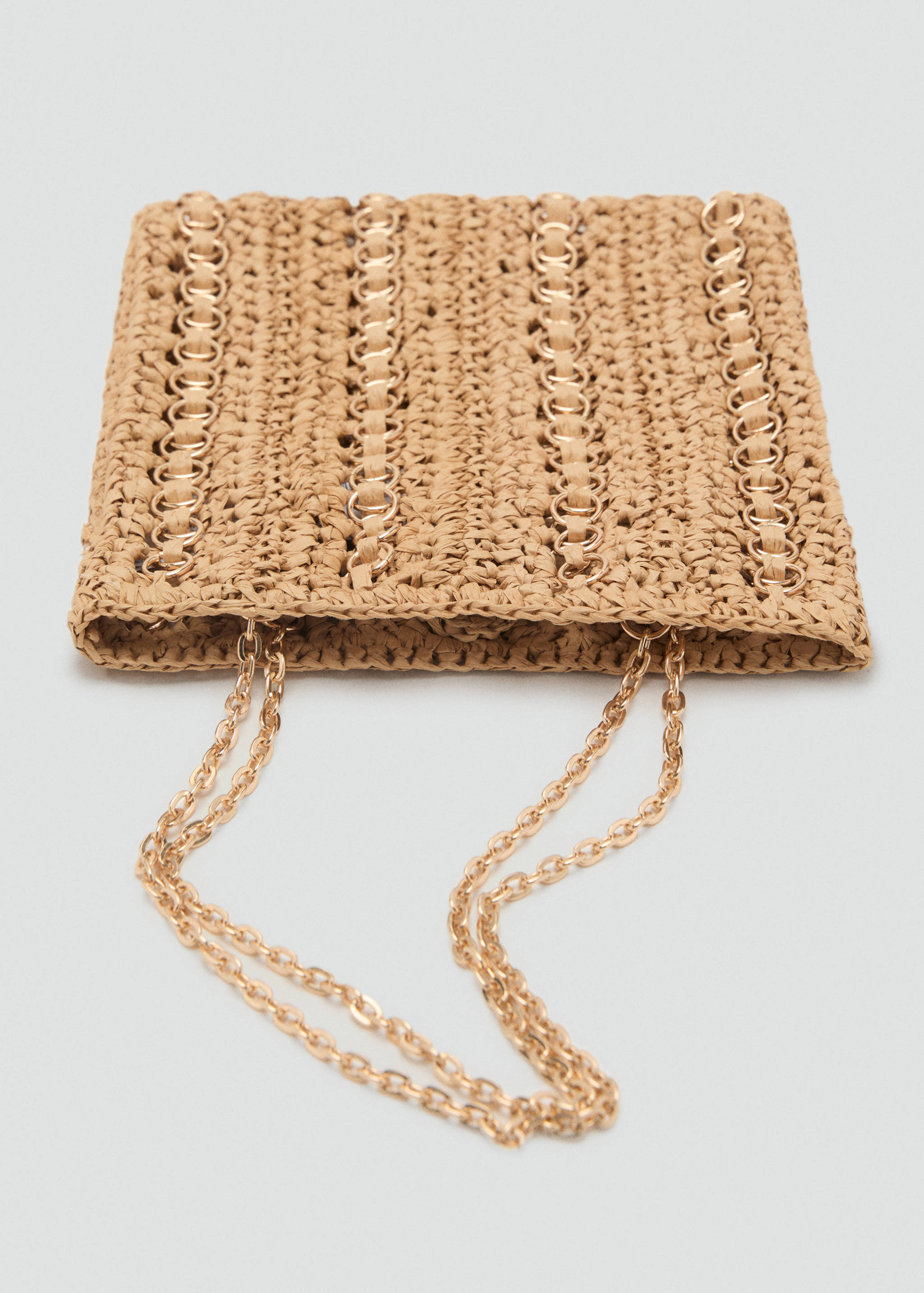 Natural fiber bag with metal rings - Details of the article 2