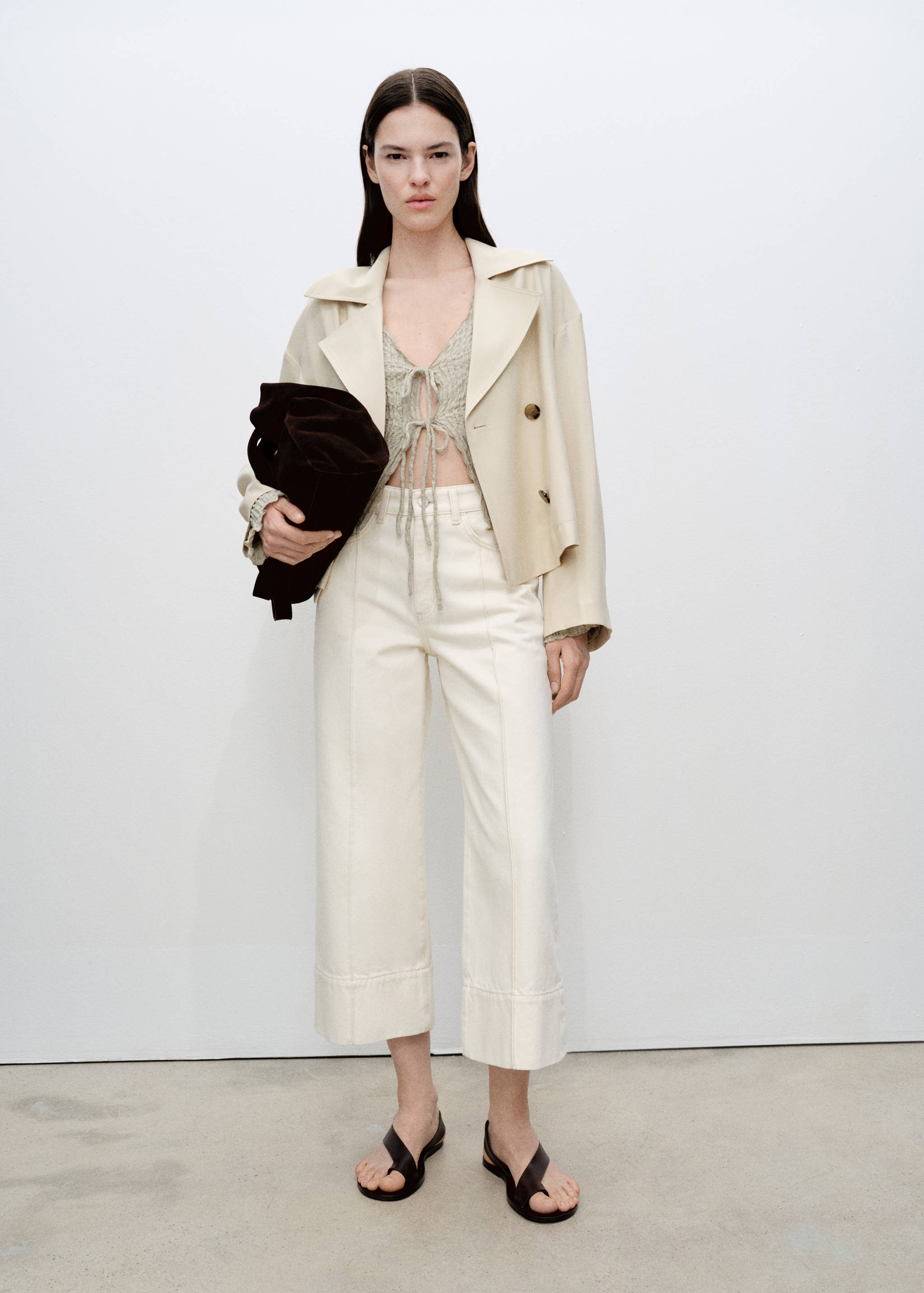 Trench crop double boutonnage - Plan général