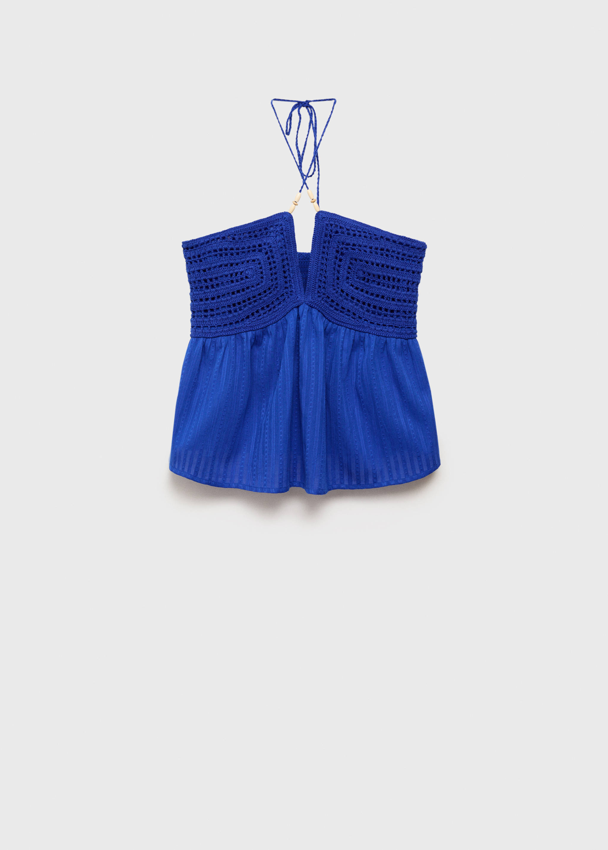 Топ кроше с бусинами - Изделие без модели