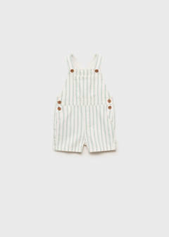 Striped denim dungarees — Green 2