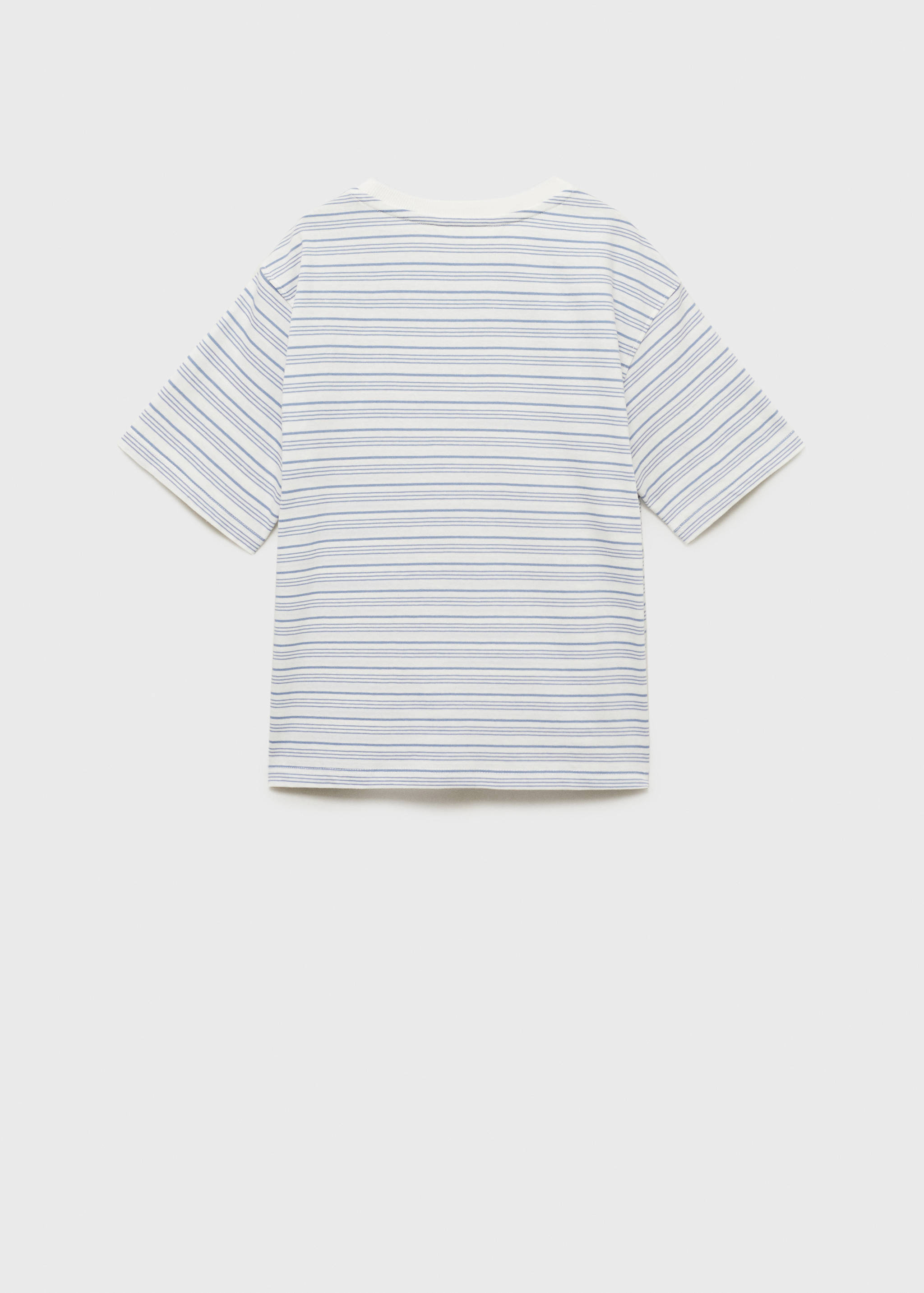Striped t-shirt with embroidered detail - Reverse of the article